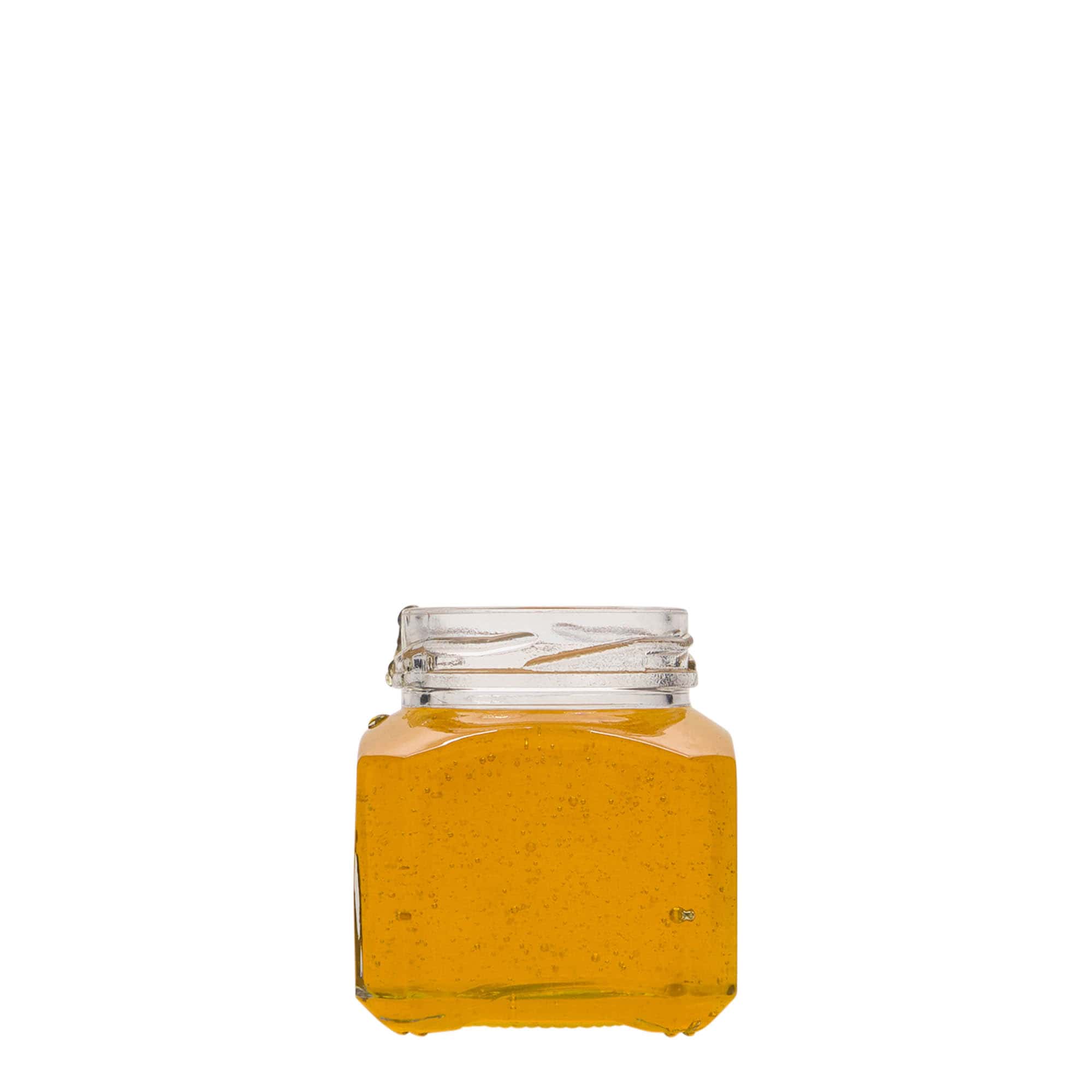 106 ml square glass ‘Milan’, opening: Twist-off (TO 48)