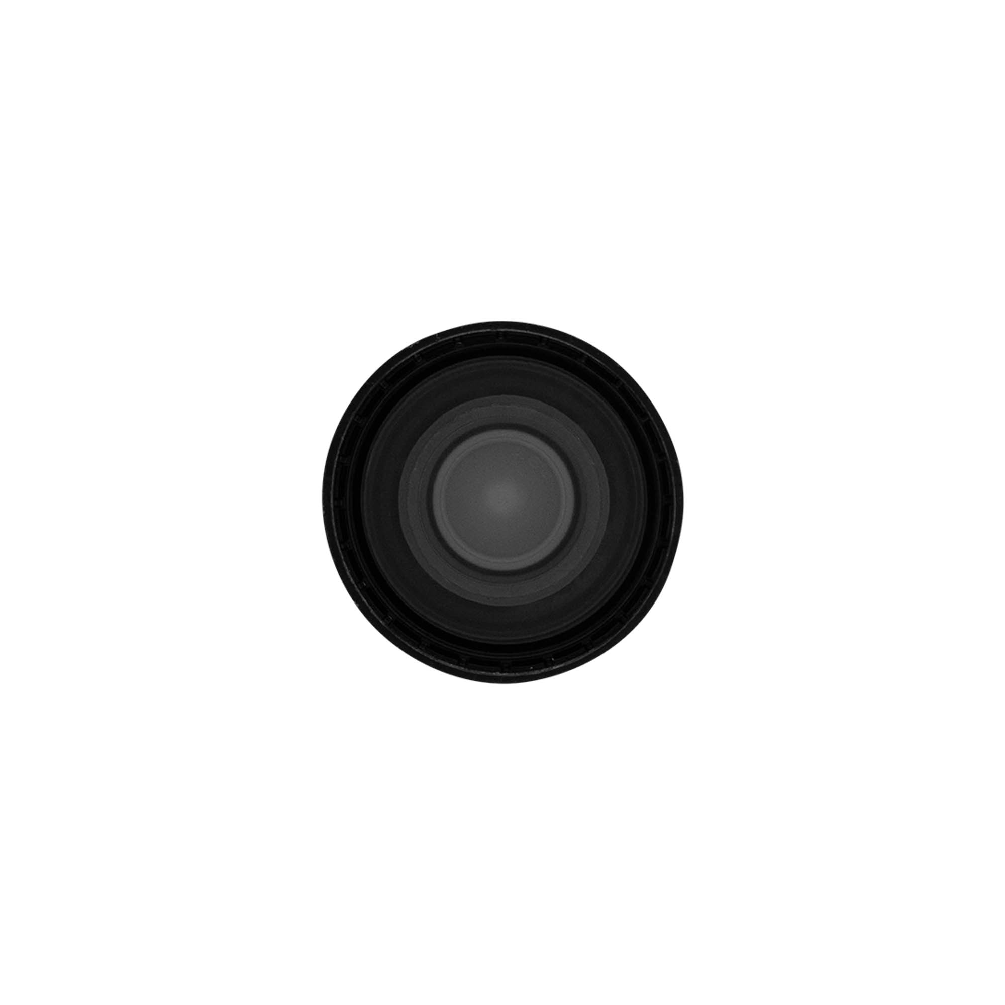 DOP original seal with spout, PE plastic, black DOP original seal with spout, PE plastic, black