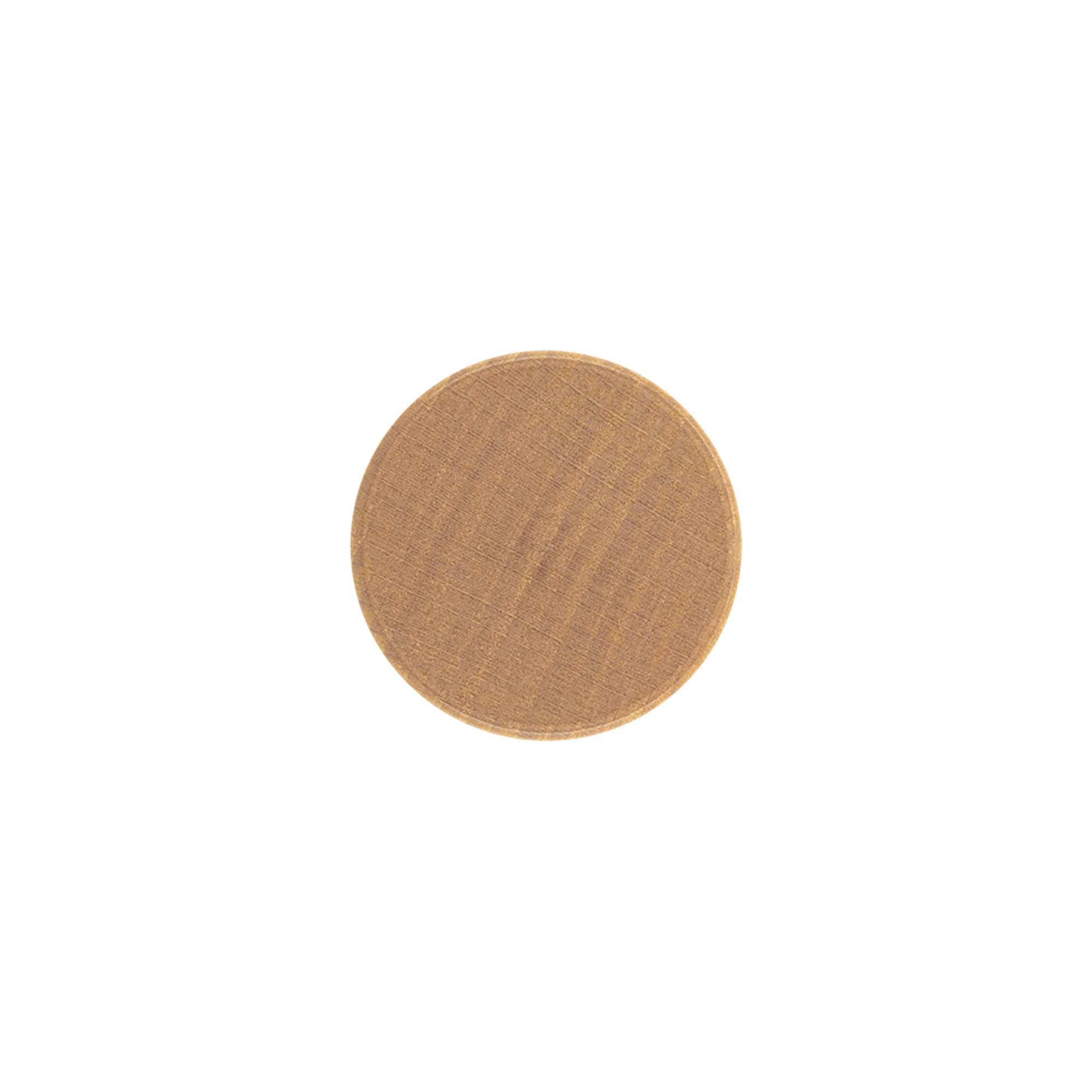 Screw cap, metal/wood, wood coloured, for opening: PP 28