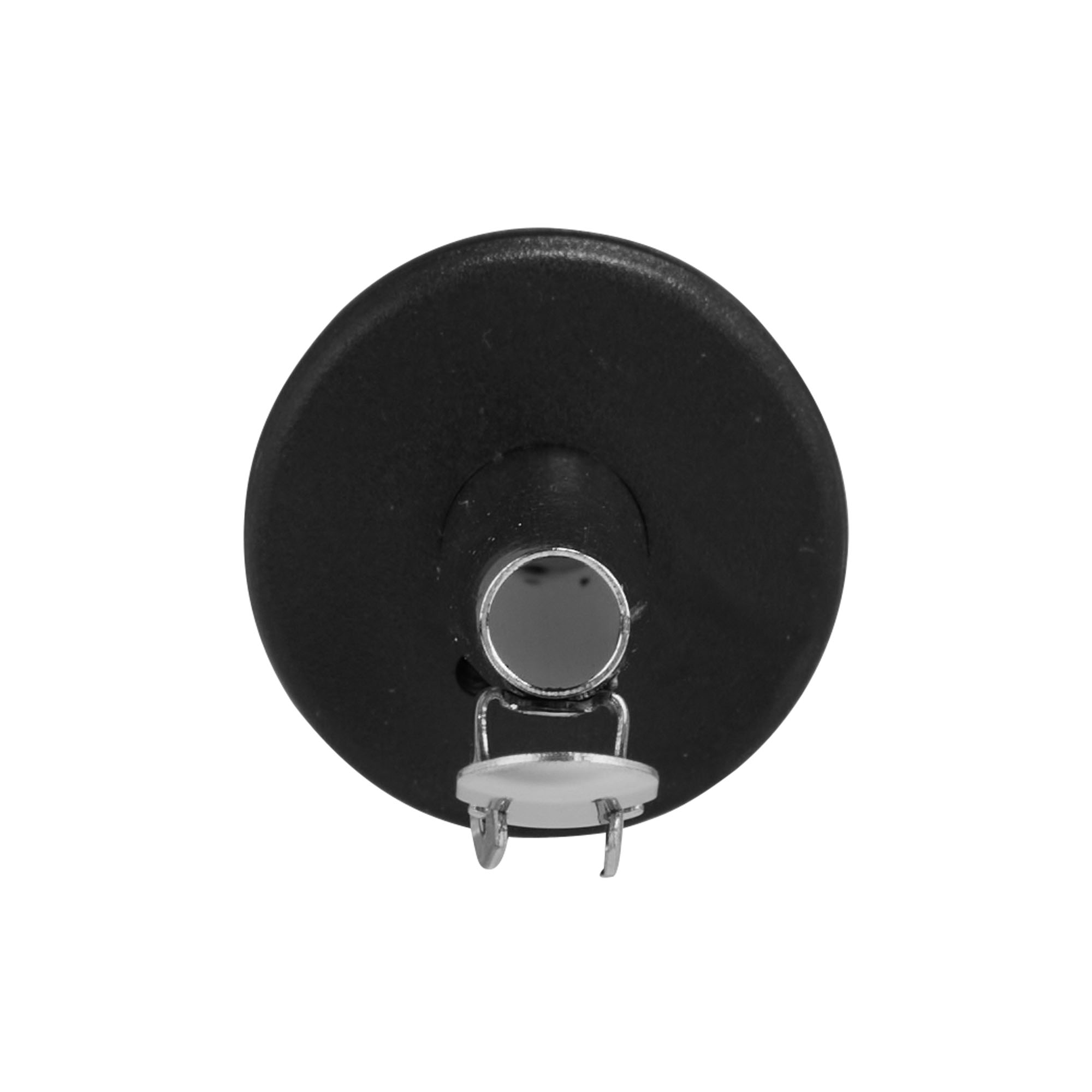 Spout with metal flap, stainless steel, silver