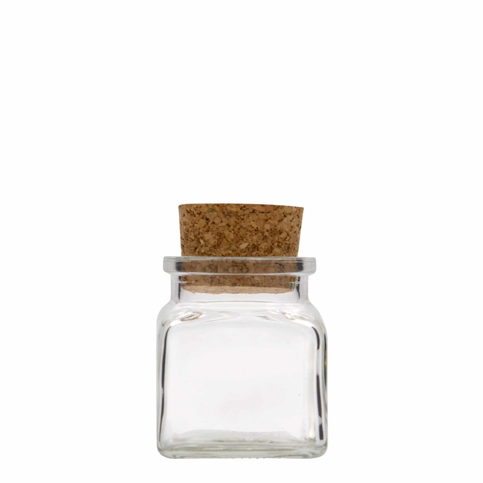 120 ml cork glass, square, opening: cork