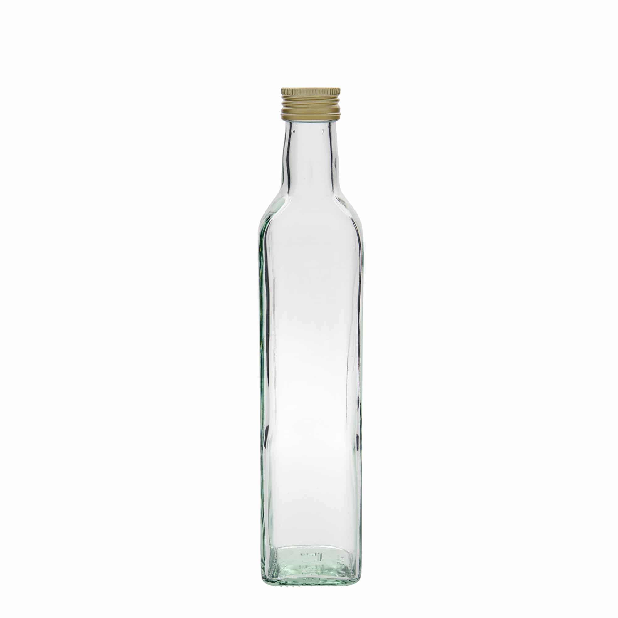 500 ml glass bottle ‘Marasca’, square, opening: PP 31.5