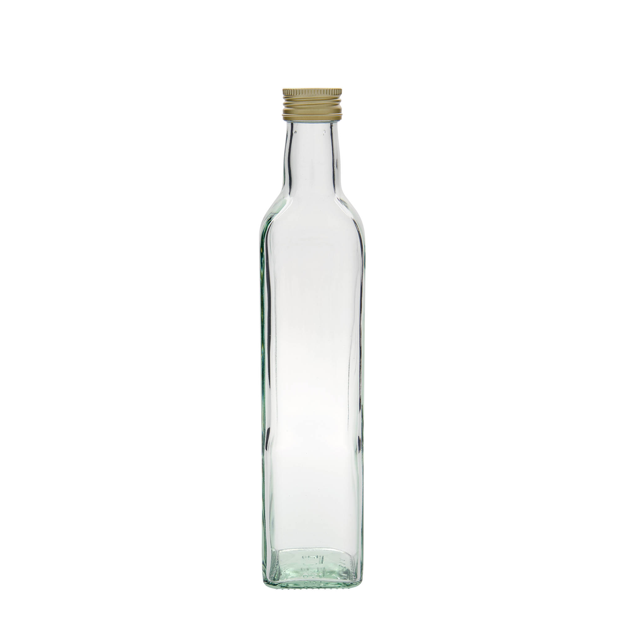 500 ml glass bottle ‘Marasca’, square, opening: PP 31.5