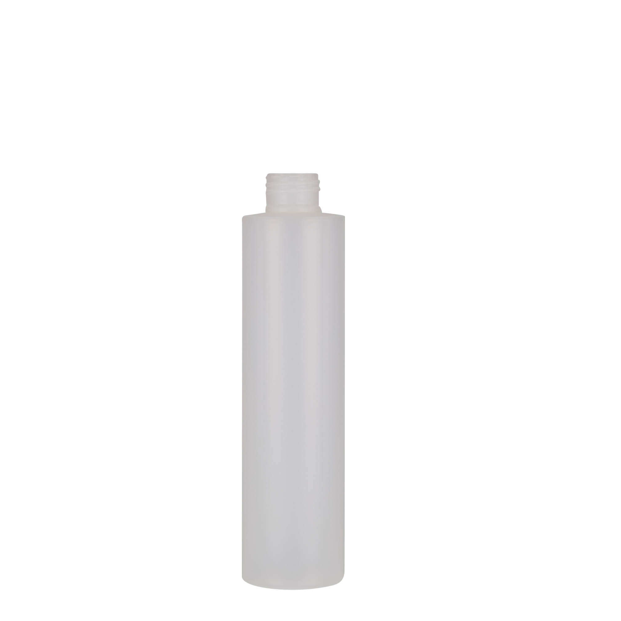 200 ml plastic bottle 'Pipe', HDPE, natural, opening: 24/410