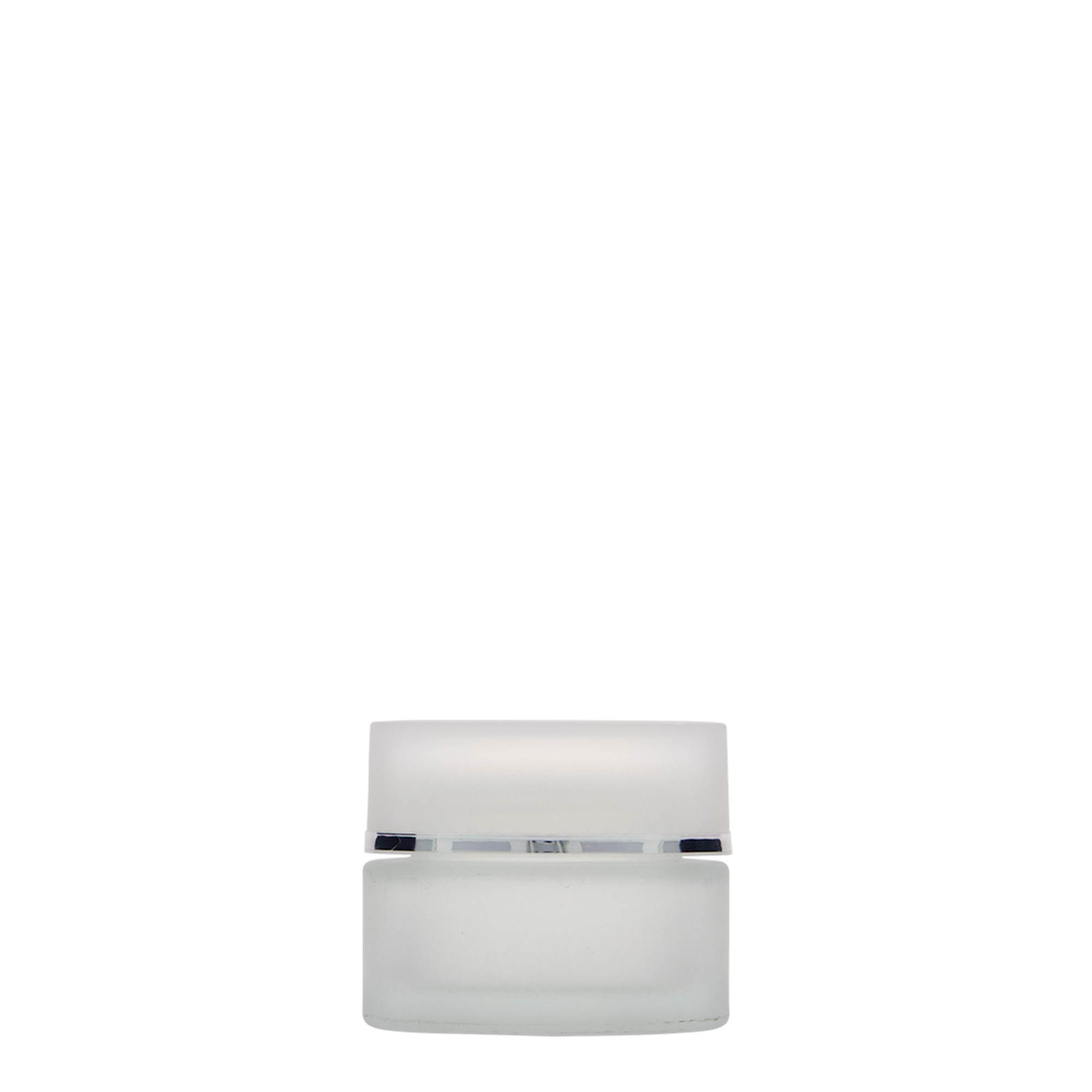 15 ml jar 'Platinum Edition', glass, frosted, opening: screw cap 15 ml jar 'Platinum Edition', glass, frosted, opening: screw cap