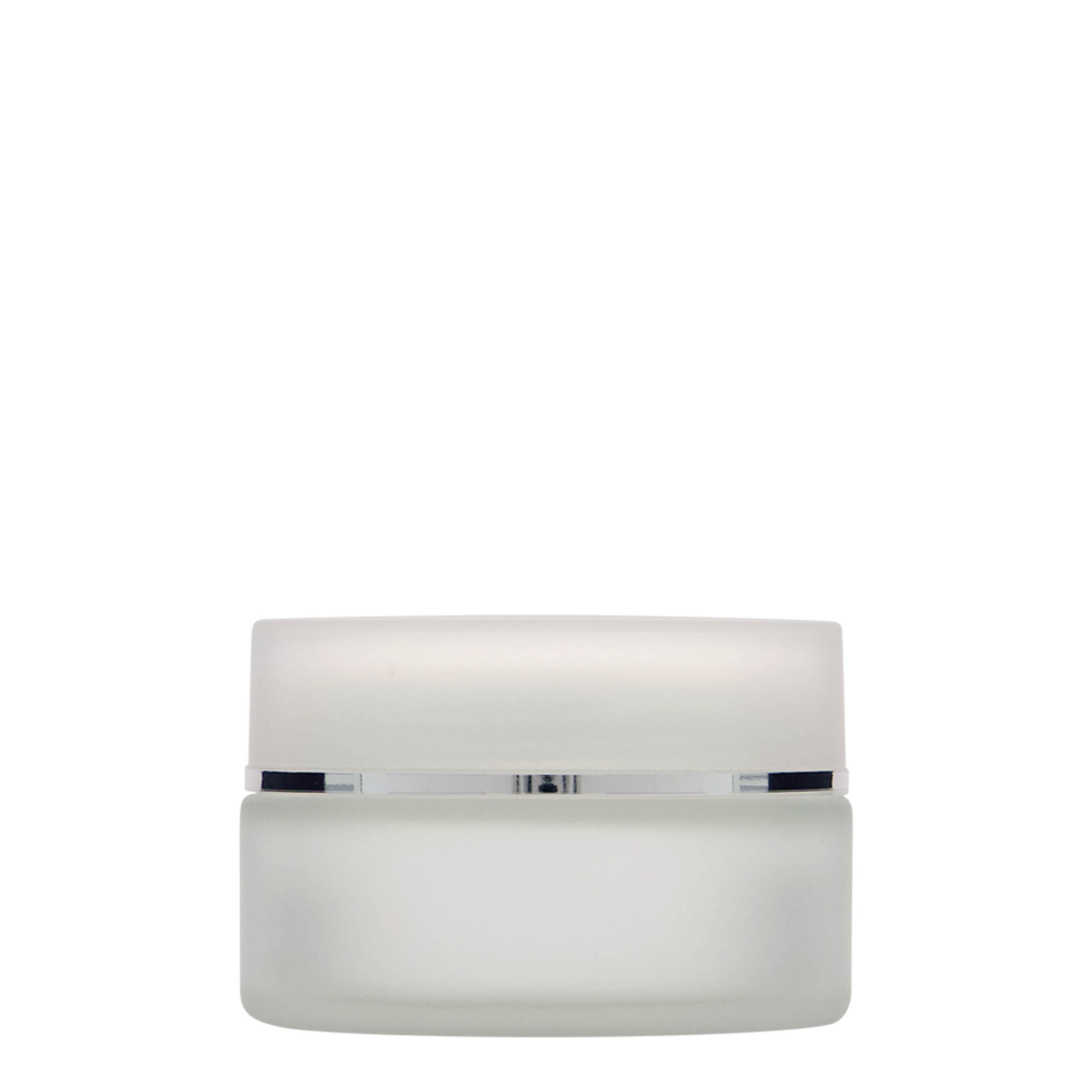 100 ml jar ‘Platinum Edition’, glass, frosted, opening: screw cap