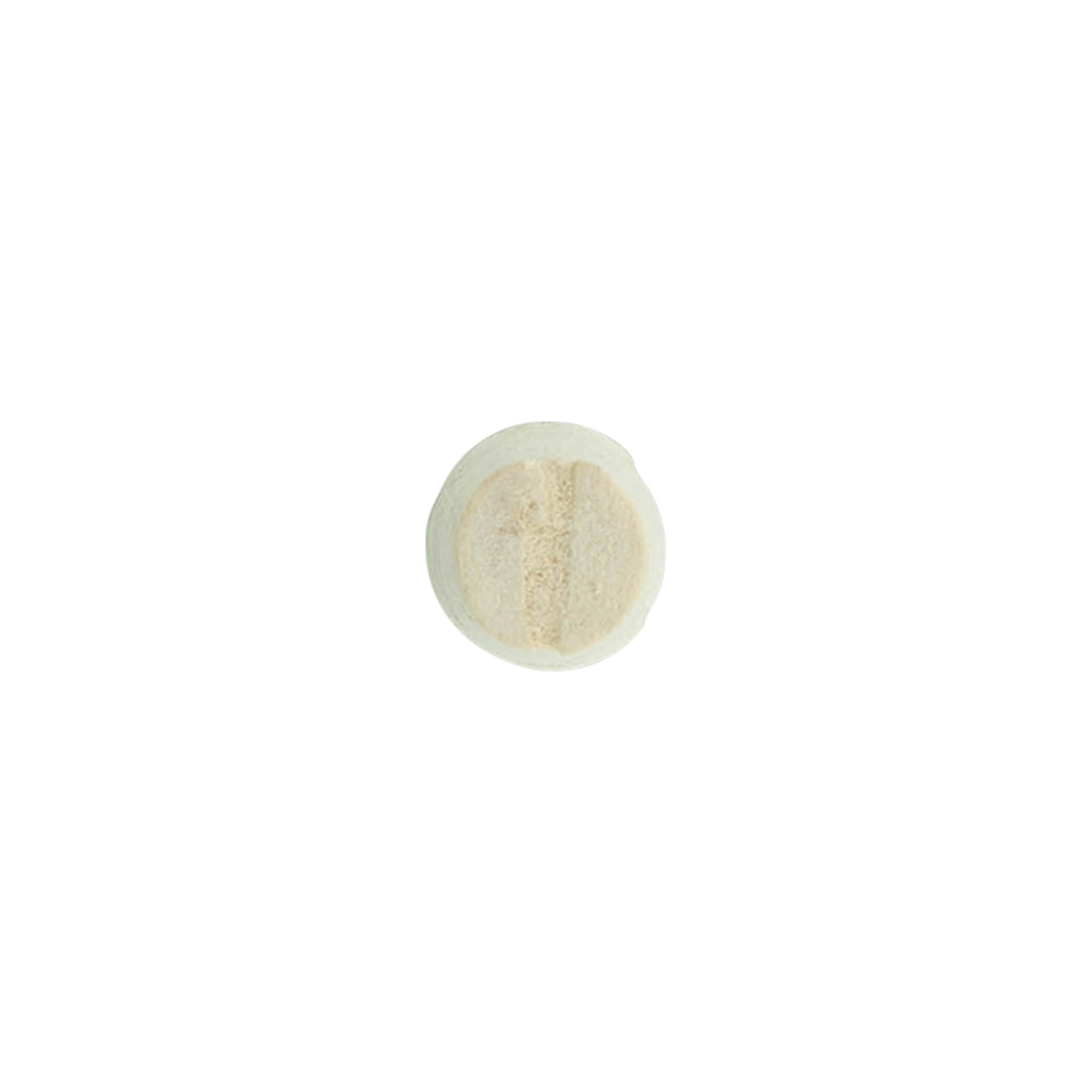 Tapered cork 9-12 x 22, natural cork, bleached, for opening: cork