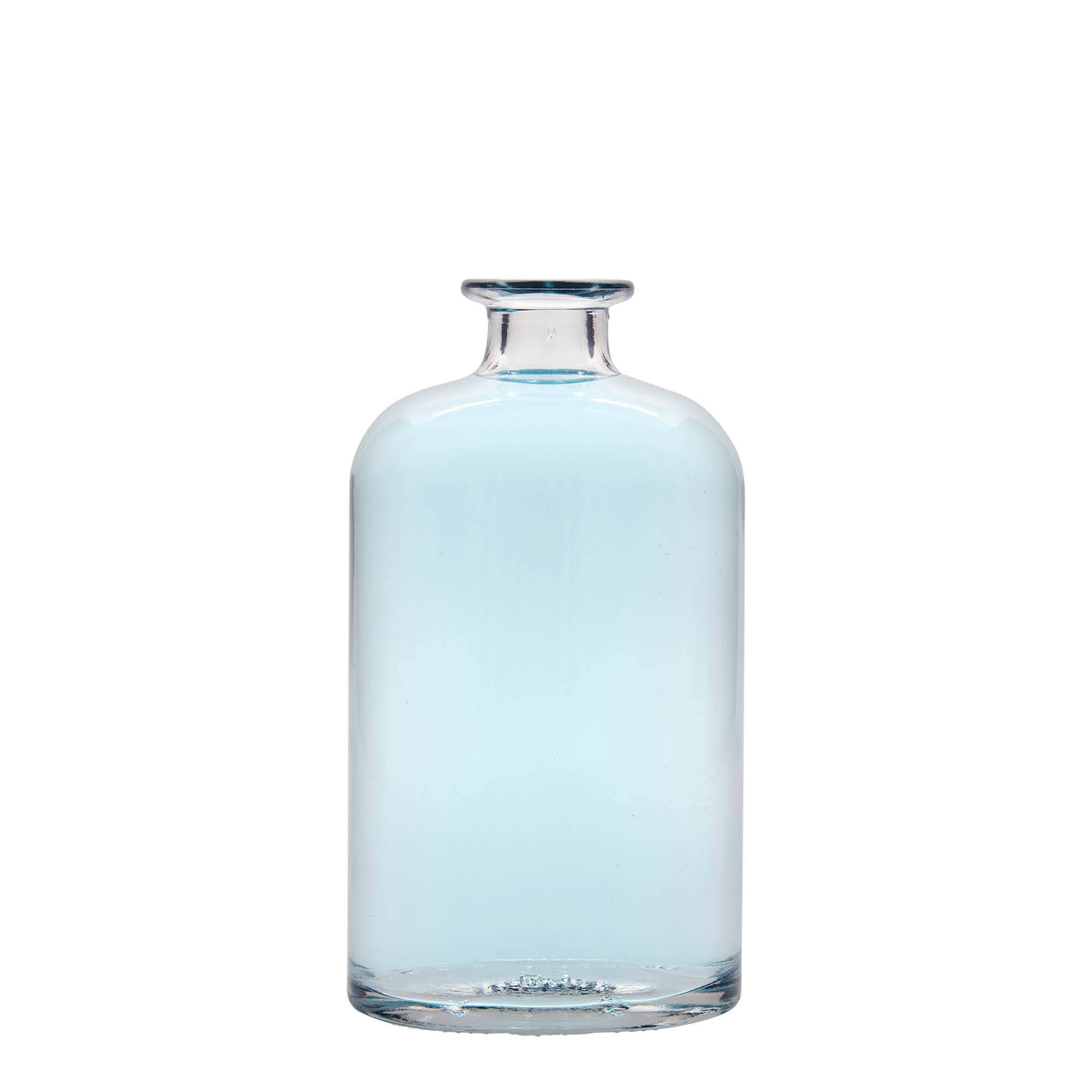 500 ml glass bottle 'Dundee', oval, opening: cork