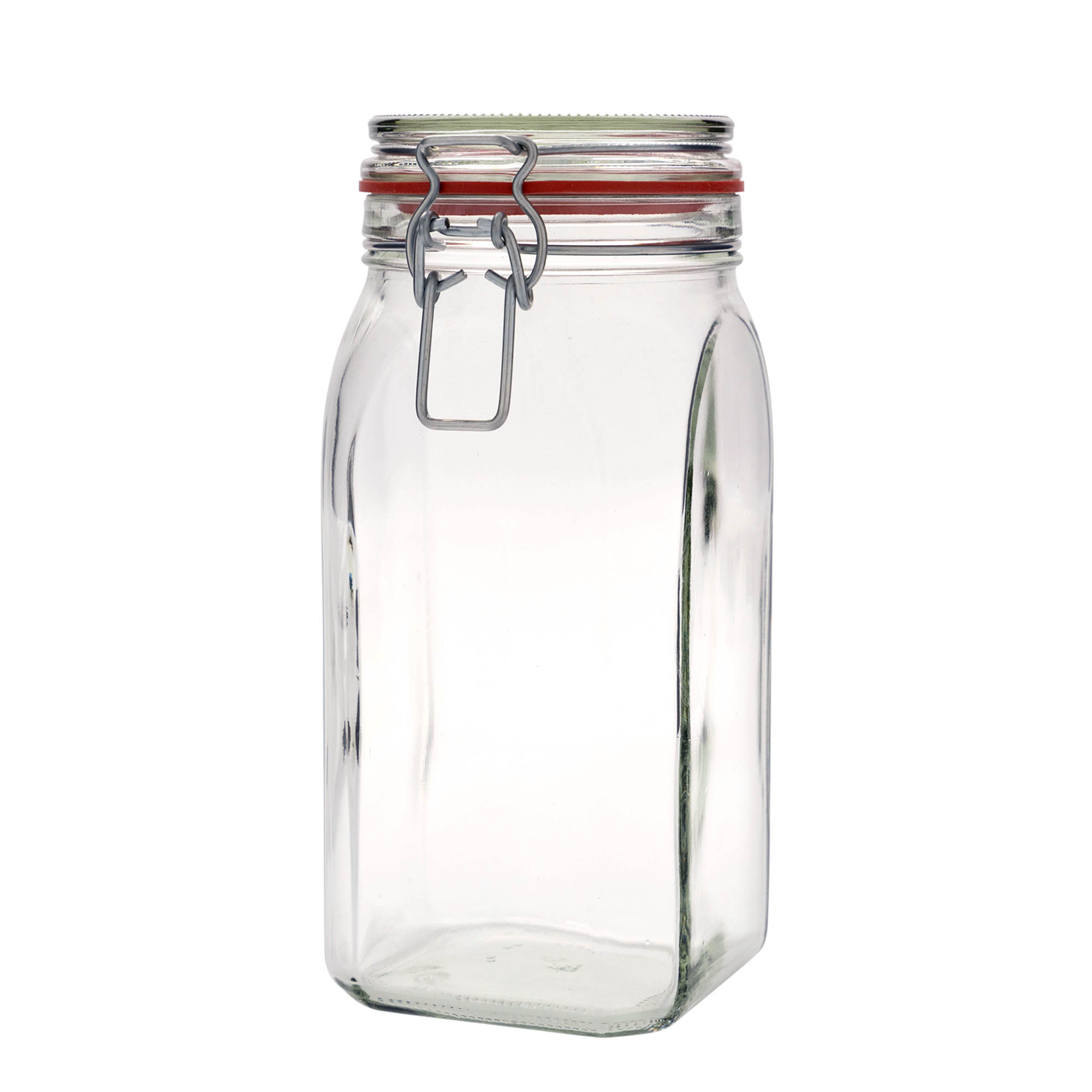 1,540 ml wire bail jar #, square, opening: wire bail closure