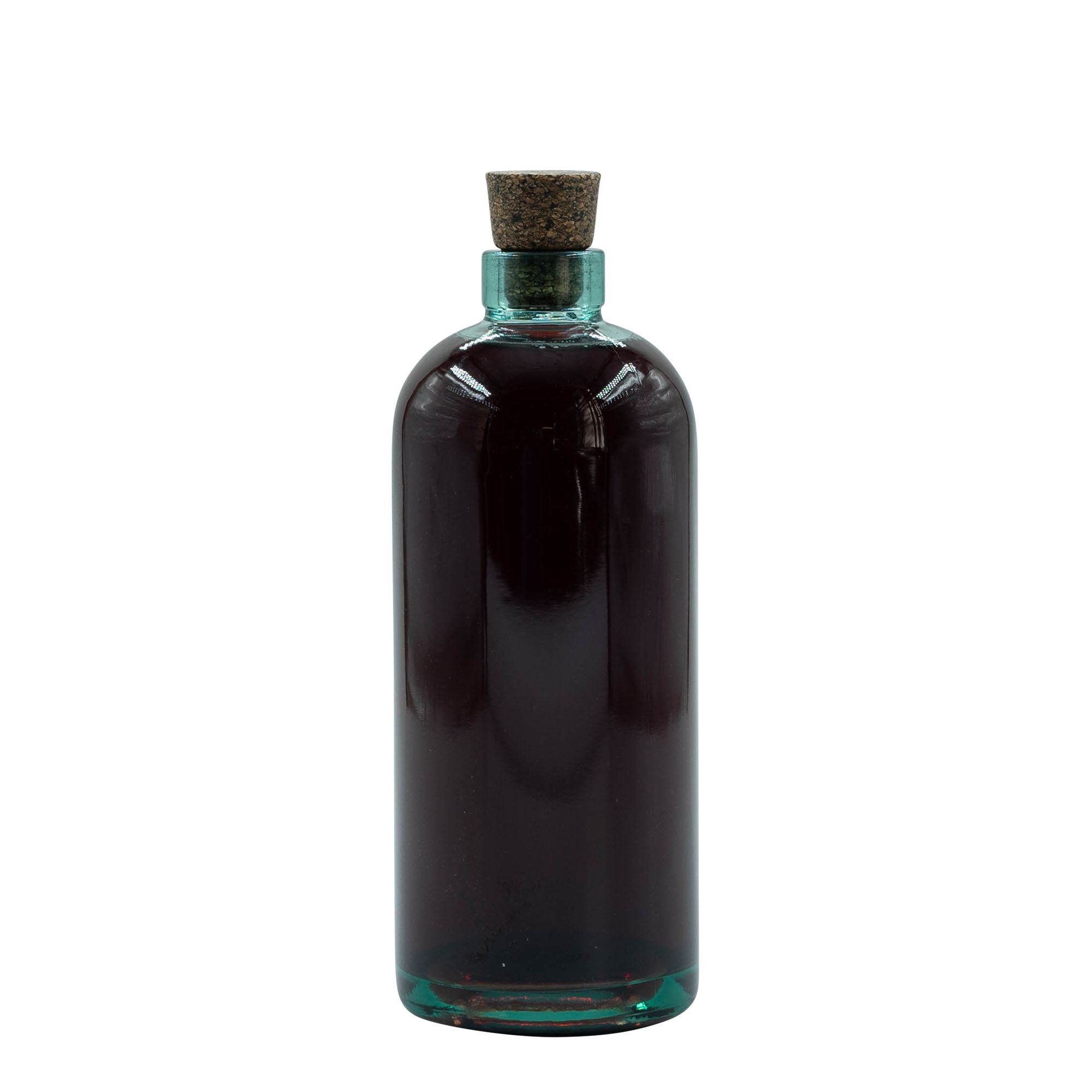 700 ml glass bottle 'Farm', mouth: cork