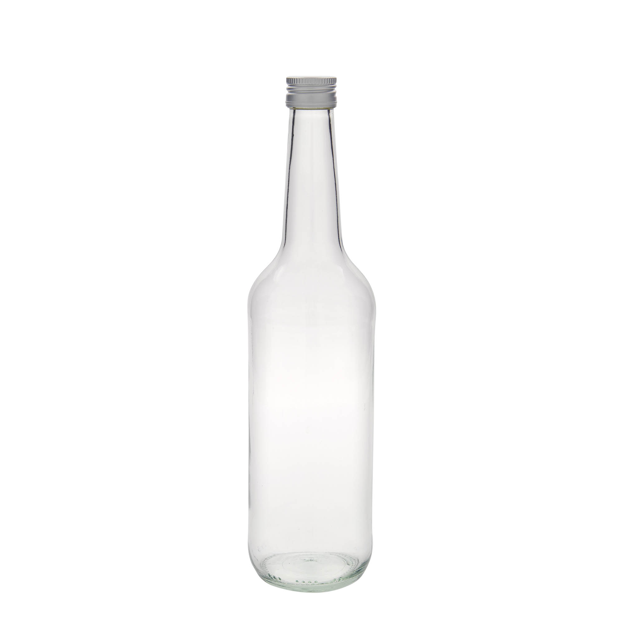 700 ml glass bottle straight neck, opening: PP 28