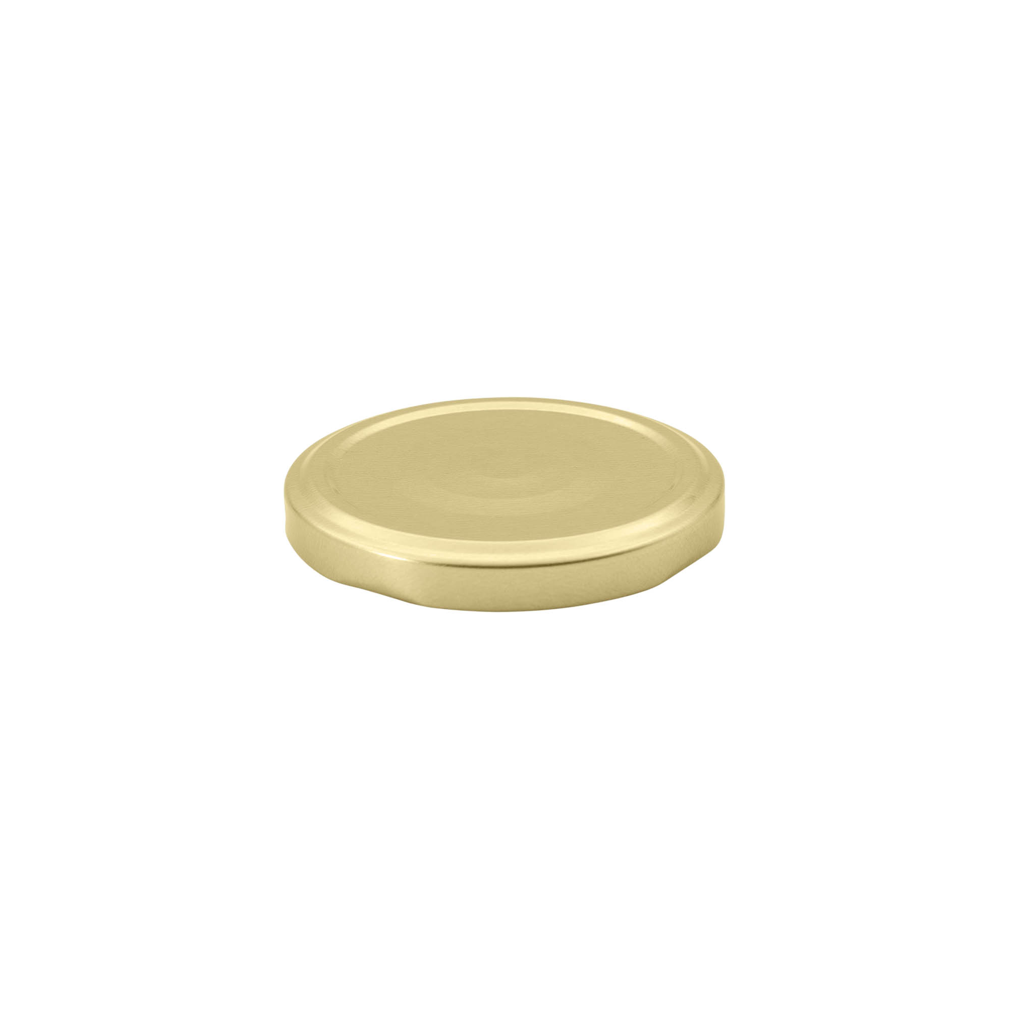 Twist off lid, tinplate, gold, for opening: TO 66 Twist off lid, tinplate, gold, for opening: TO 66