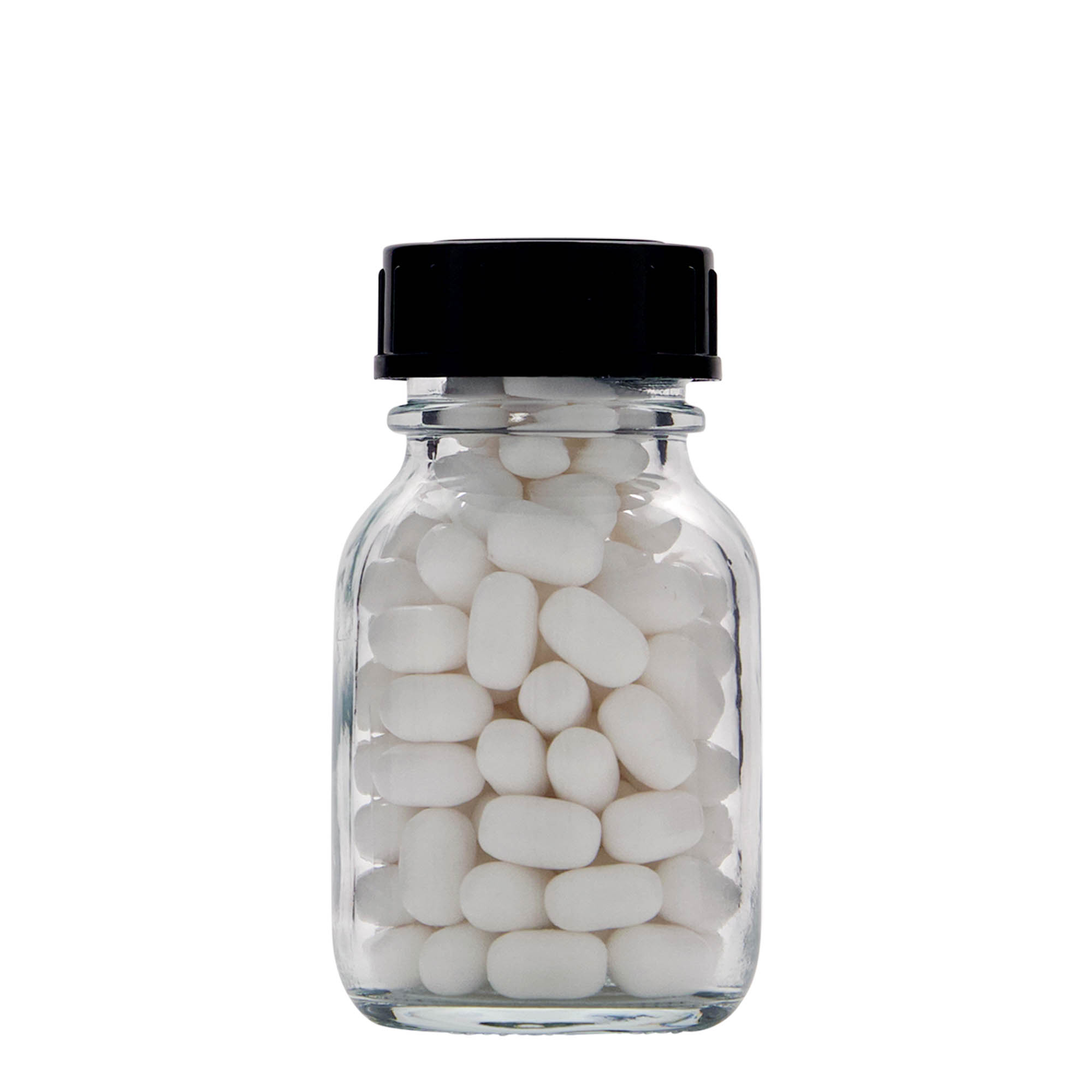 50 ml wide-neck glass, opening: DIN 32 50 ml wide-neck glass, opening: DIN 32