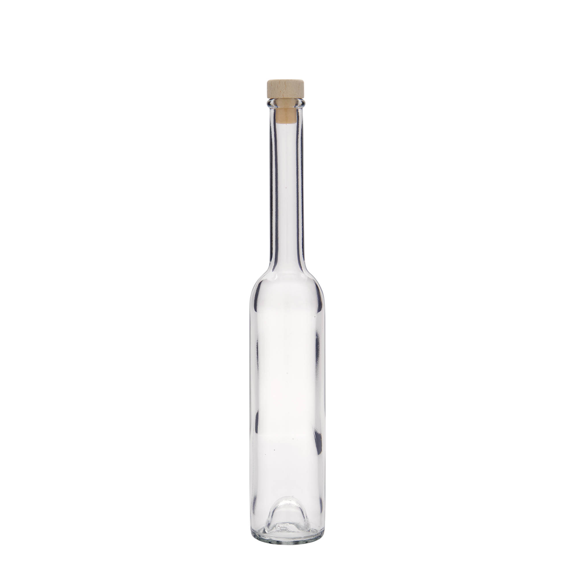 100 ml glass bottle ‘Platina’, opening: cork