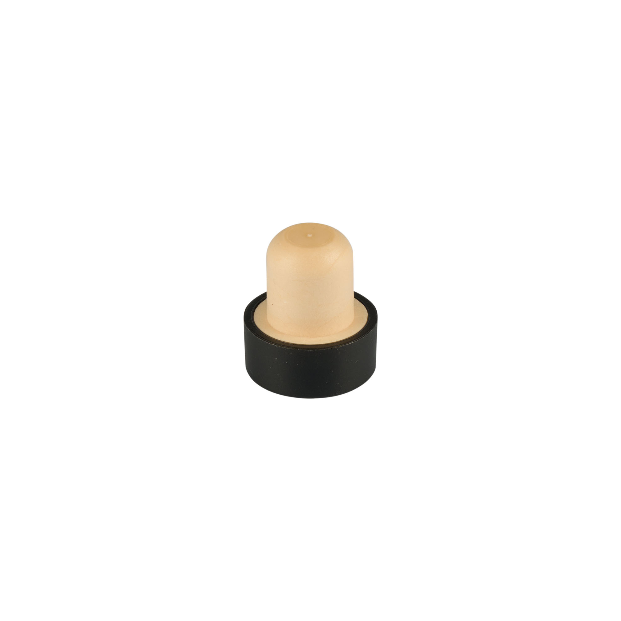 T-handle stopper 11 mm, wood, black, for neck: cork