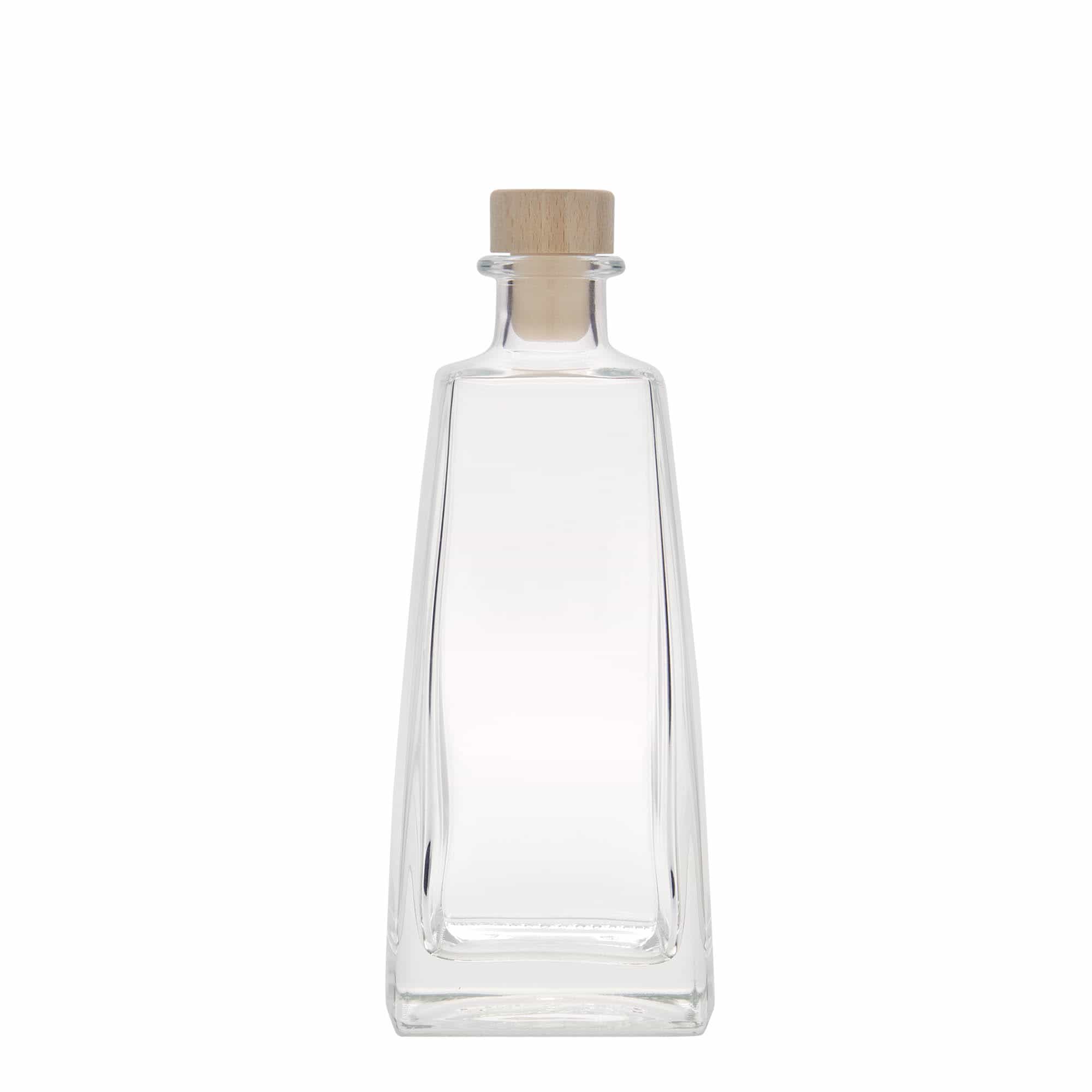 350 ml glass bottle ‘Timmy’, rectangular, opening: cork