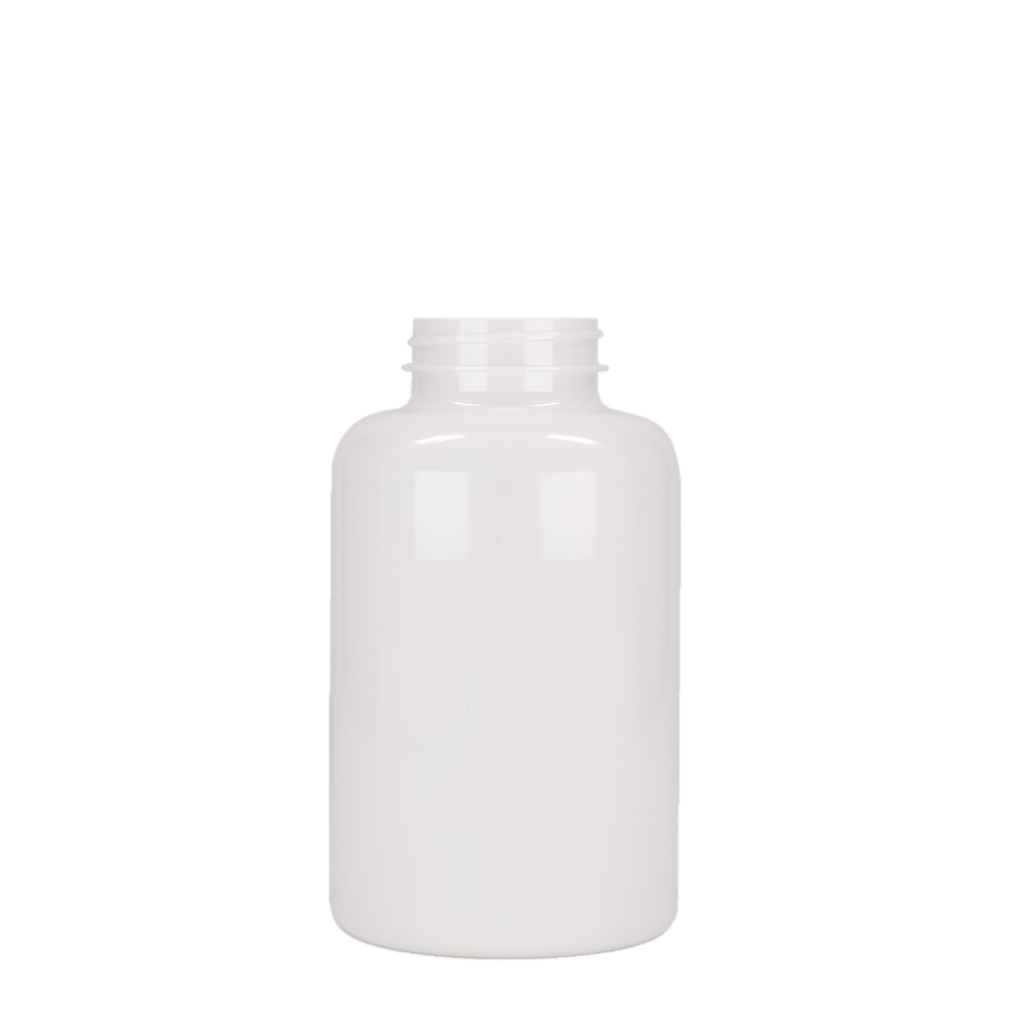 500 ml PET container, plastic, white, opening: 45/400 500 ml PET container, plastic, white, opening: 45/400