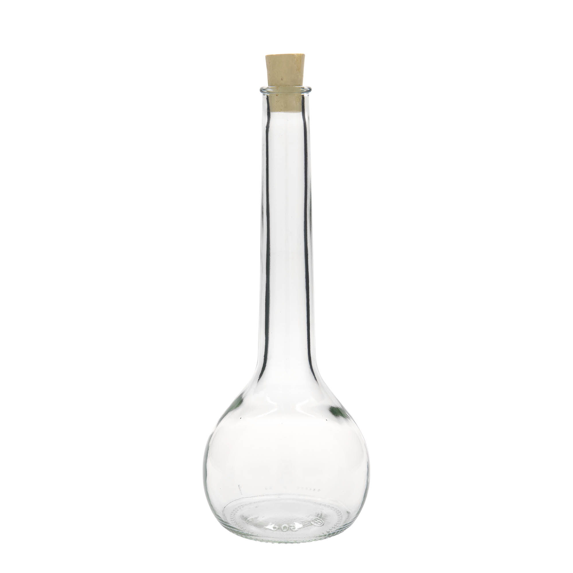 500 ml glass bottle ‘Tulipano’, opening: cork