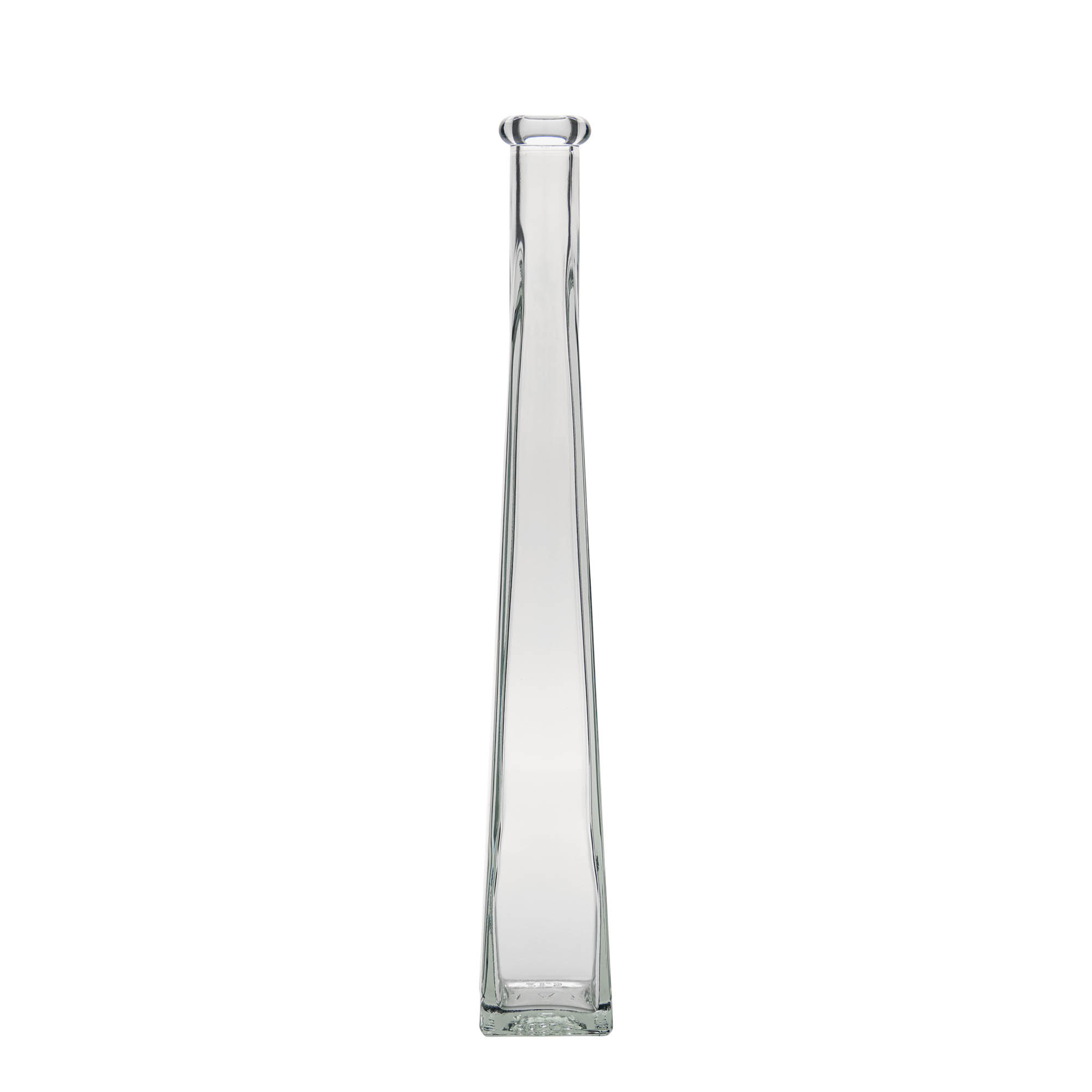 200 ml glass bottle 'Dama Quadrato', square, opening: cork