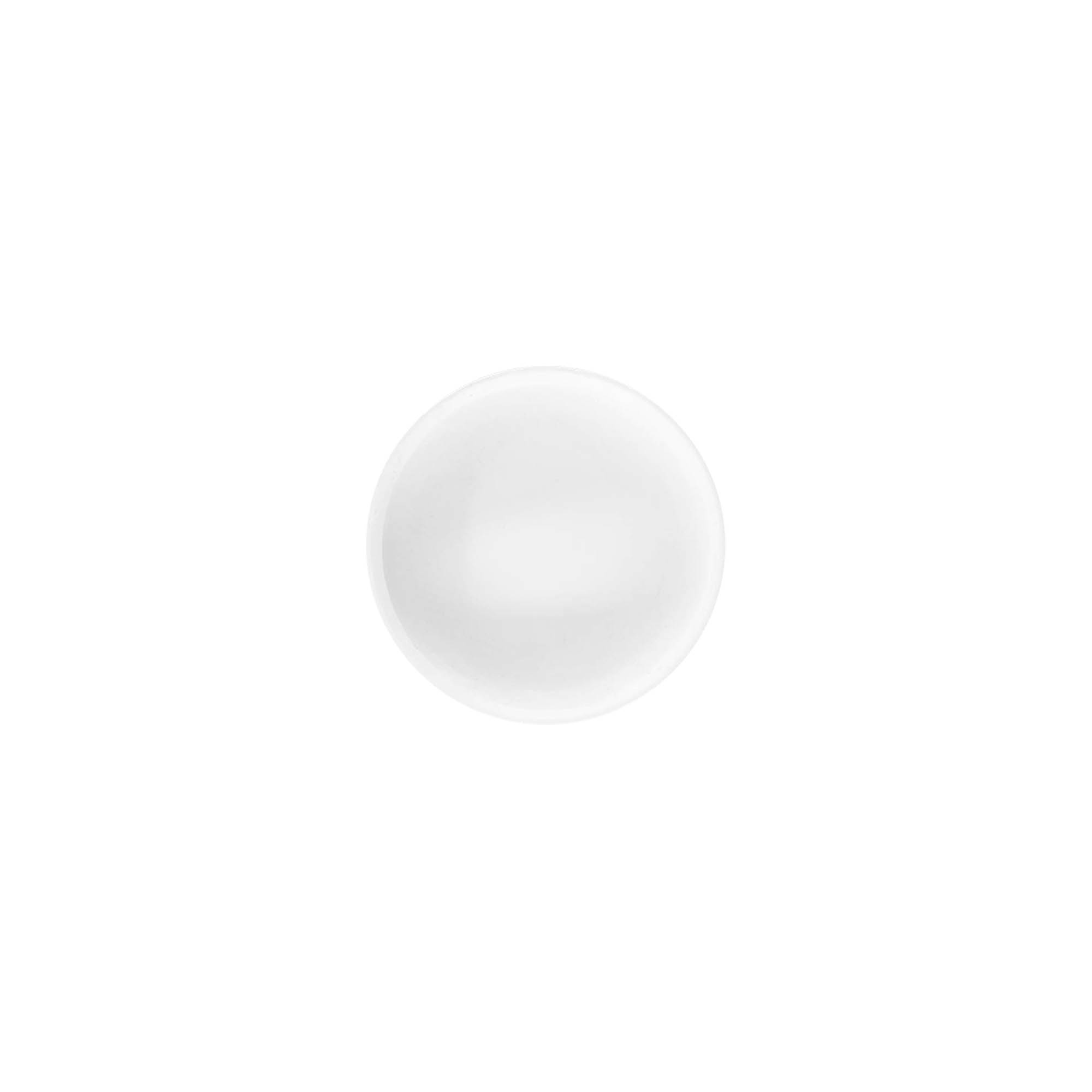 Screw cap 'White Line' 6ml, PP plastic, white Screw cap 'White Line' 6ml, PP plastic, white