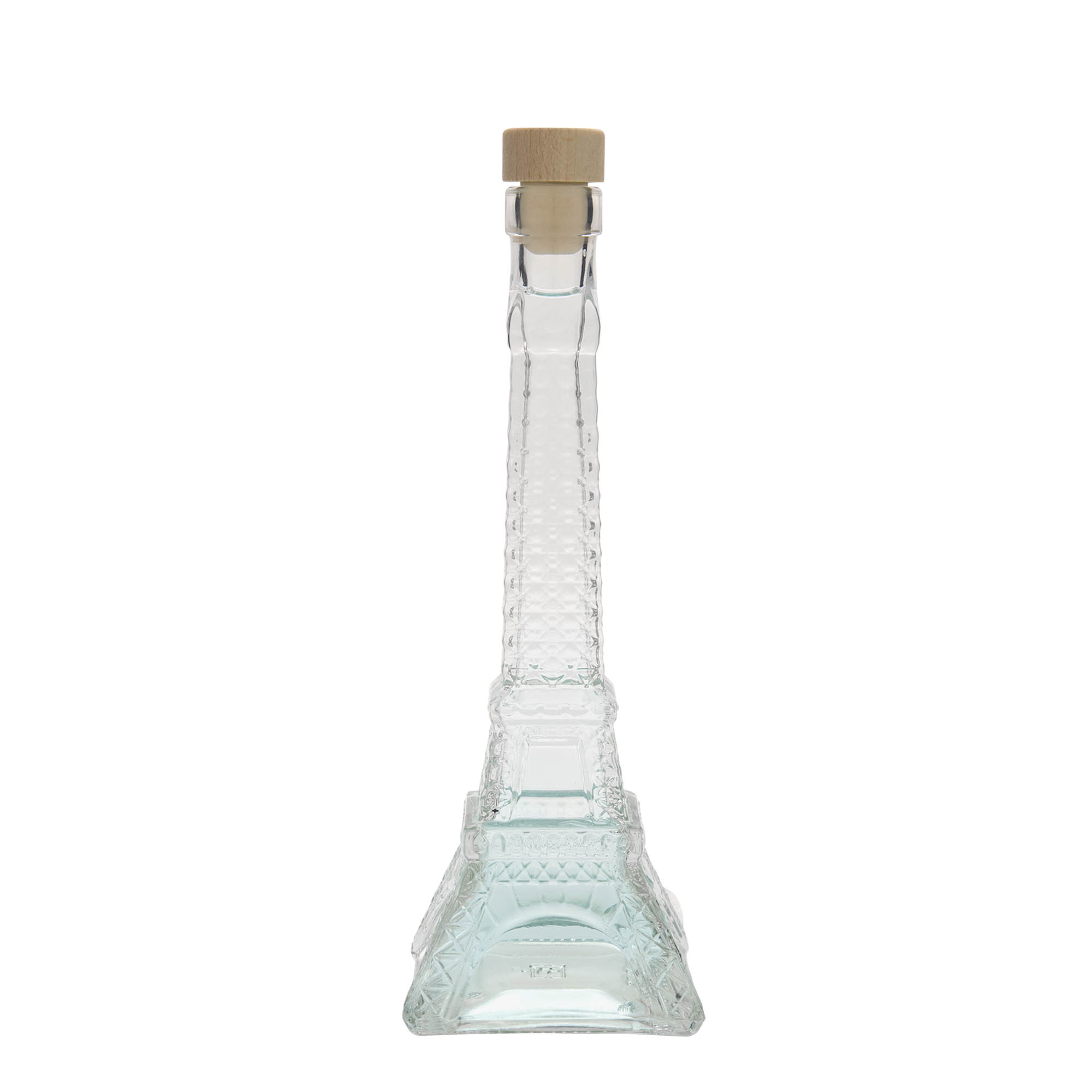 200 ml glass bottle 'Eiffel Tower', opening: cork