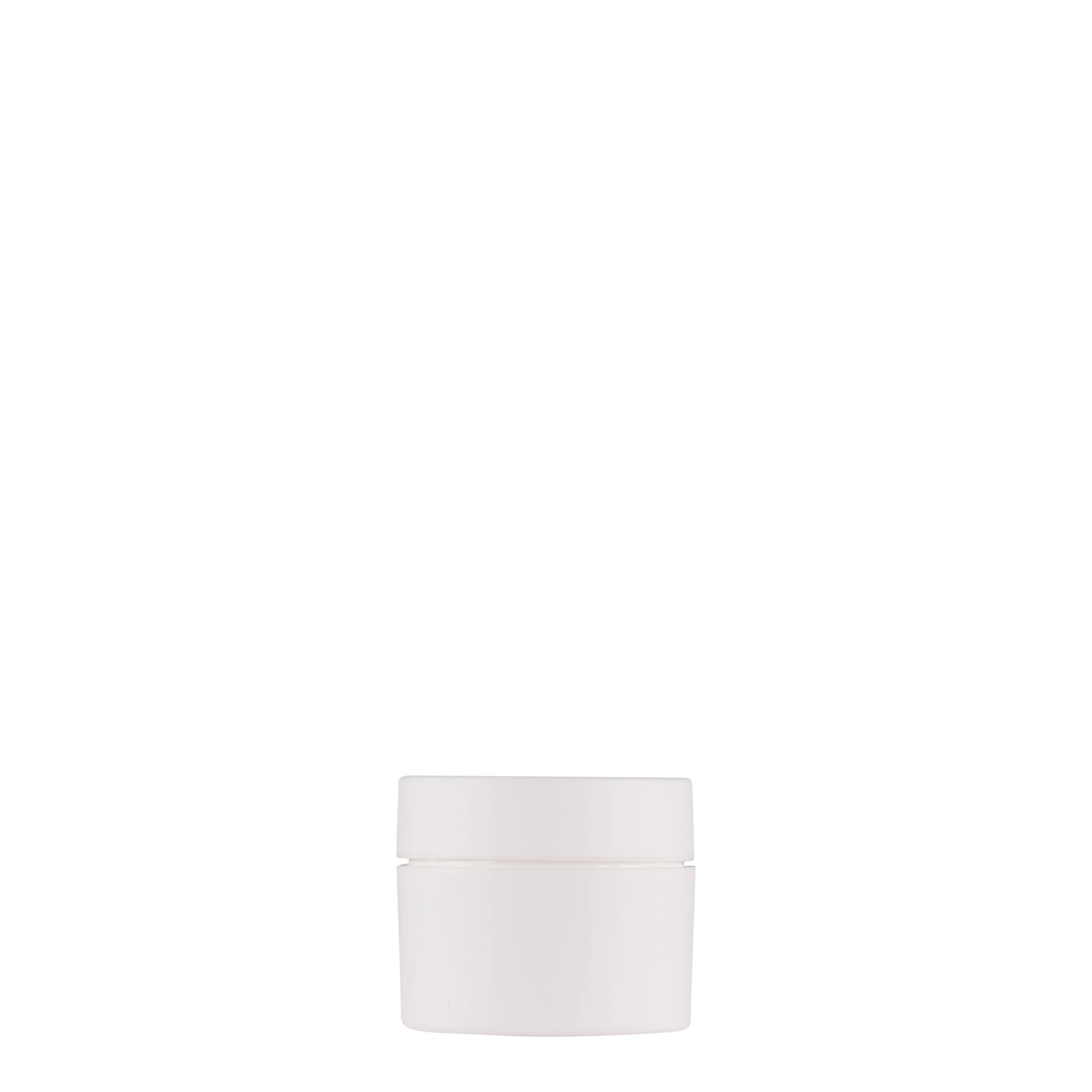 5 ml plastic jar 'Antonella', PP, white, closure: screw cap