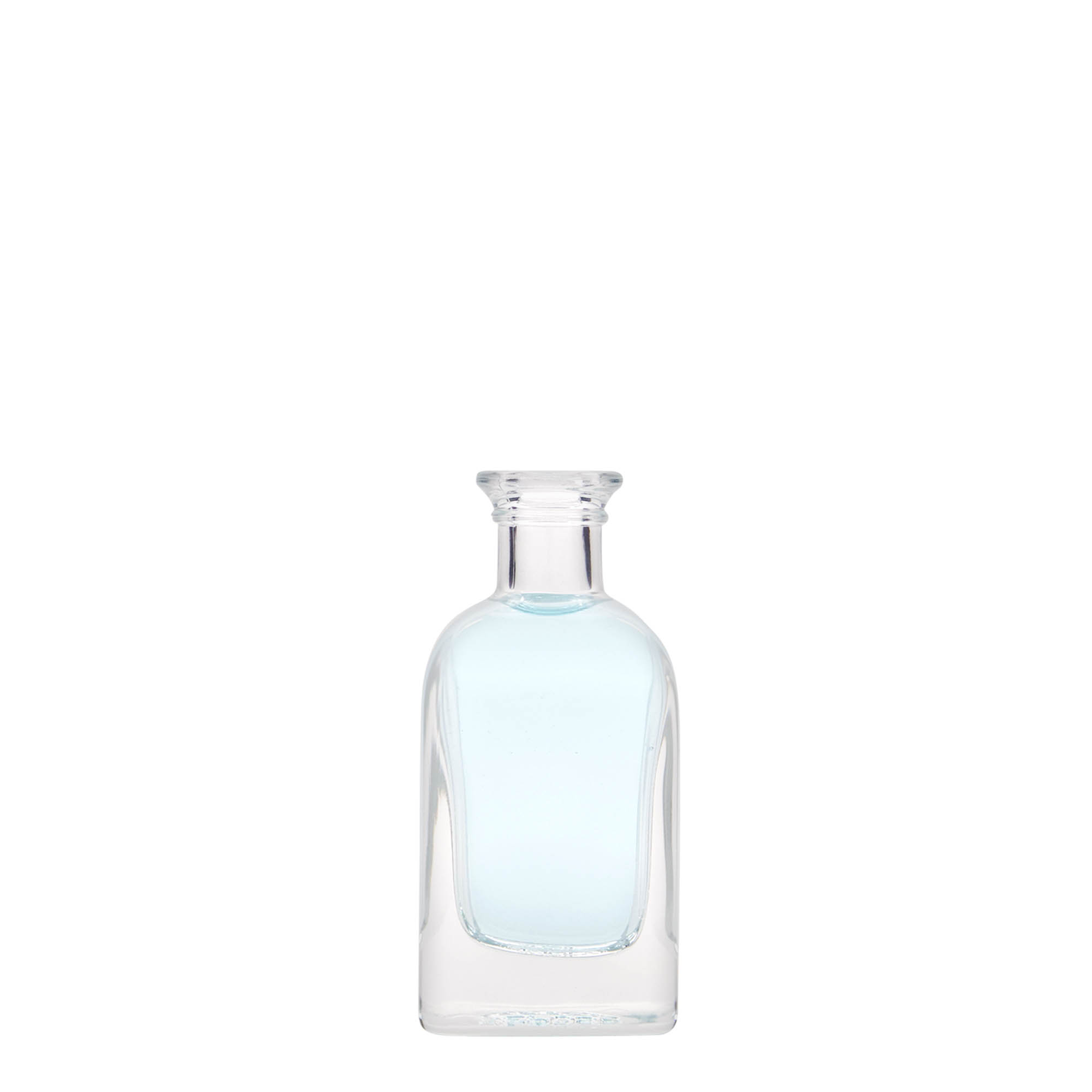 40 ml glass bottle Apothecary Carré, square, opening: cork