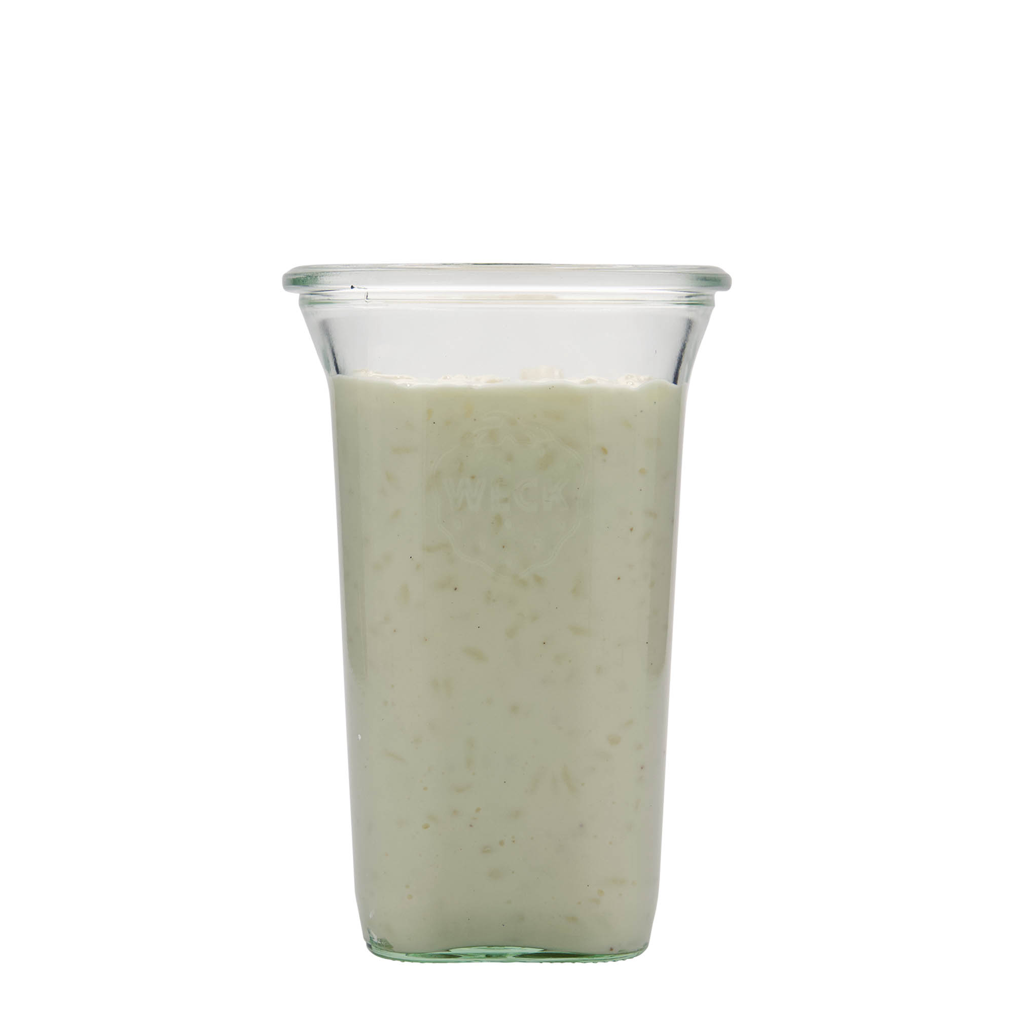 795 ml WECK Quadro jar, square, opening: round rim 795 ml WECK Quadro jar, square, opening: round rim