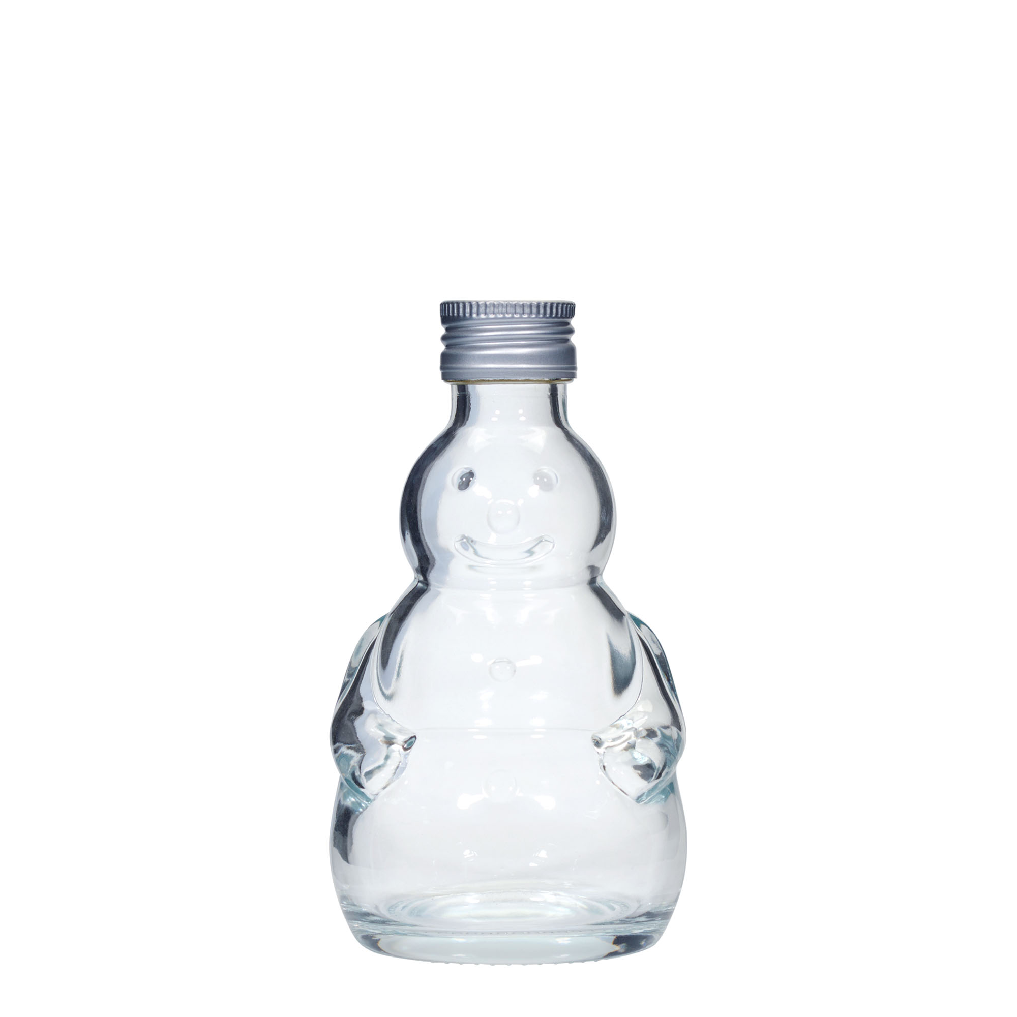 200 ml glass bottle 'Snowman', neck: PP 28