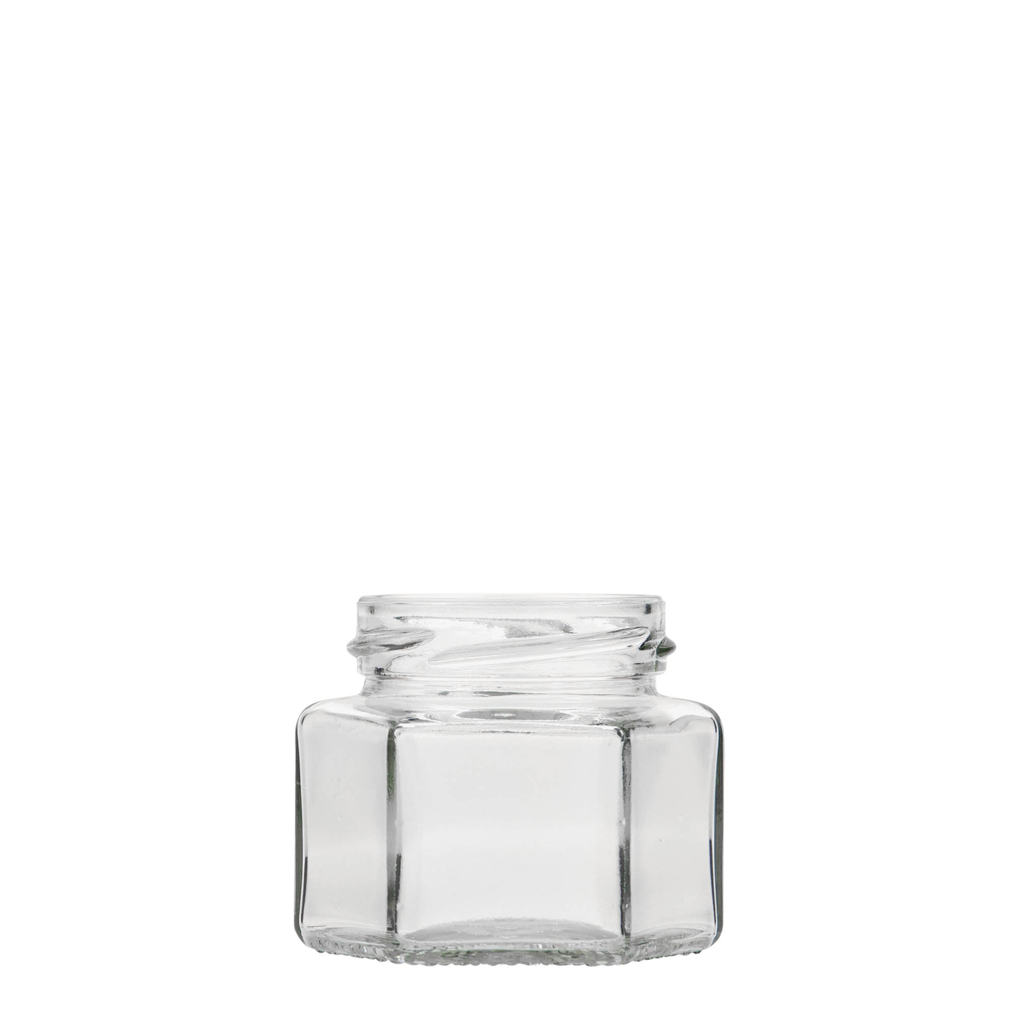106 ml hexagonal glass, opening: Twist-off (TO 53)