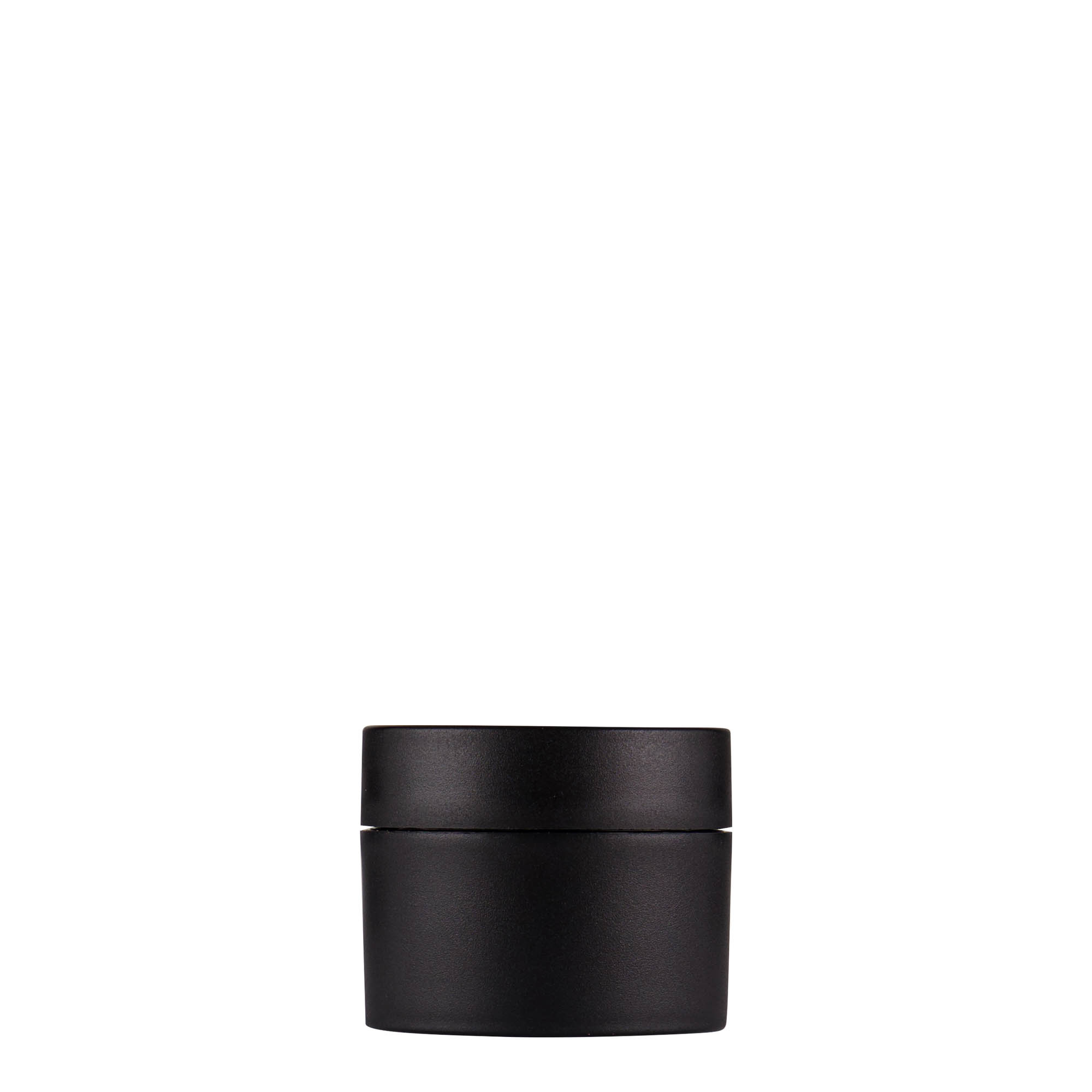 15 ml plastic jar 'Antonella', PP, black, opening: screw cap