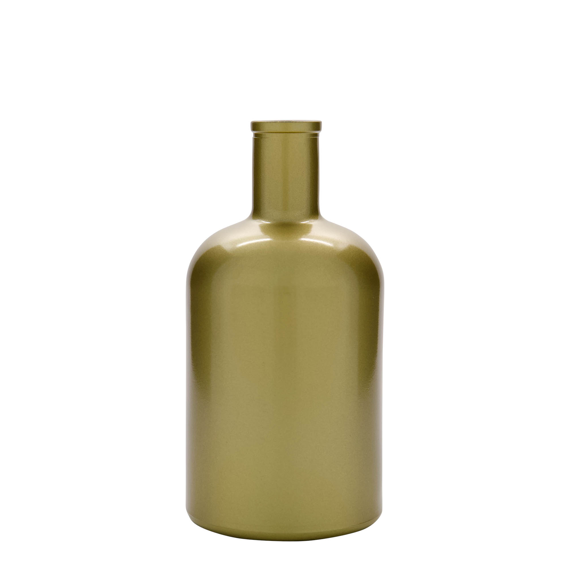 700 ml glass bottle 'Gerardino', gold, opening: cork