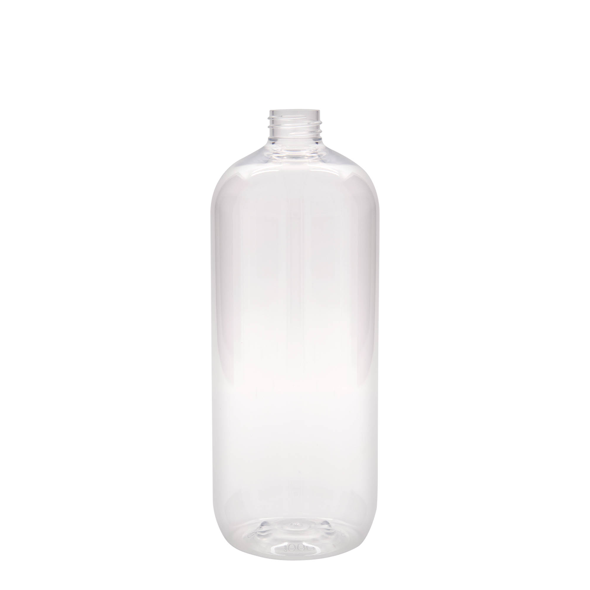1,000 ml PET bottle 'Boston', plastic, opening: 28/410 1,000 ml PET bottle 'Boston', plastic, opening: 28/410