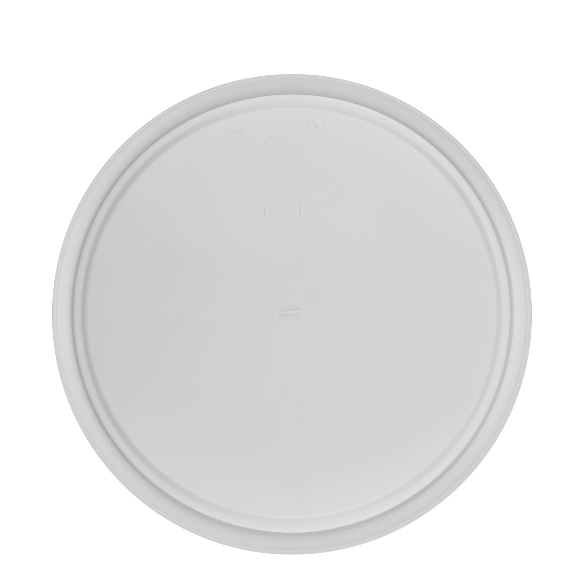Lid for 30 l bucket, PP plastic, white