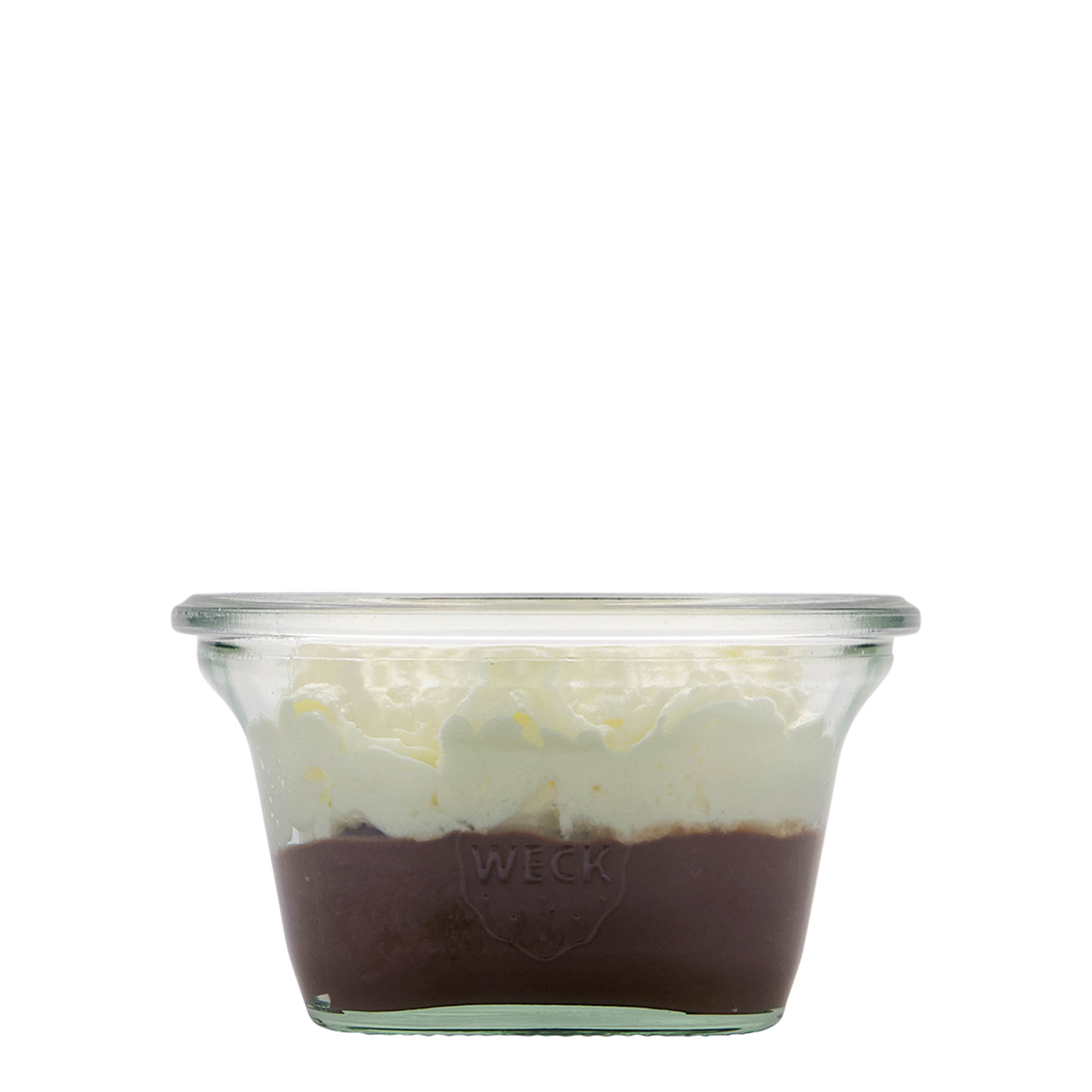 290 ml WECK Quadro glass, square, opening: round rim