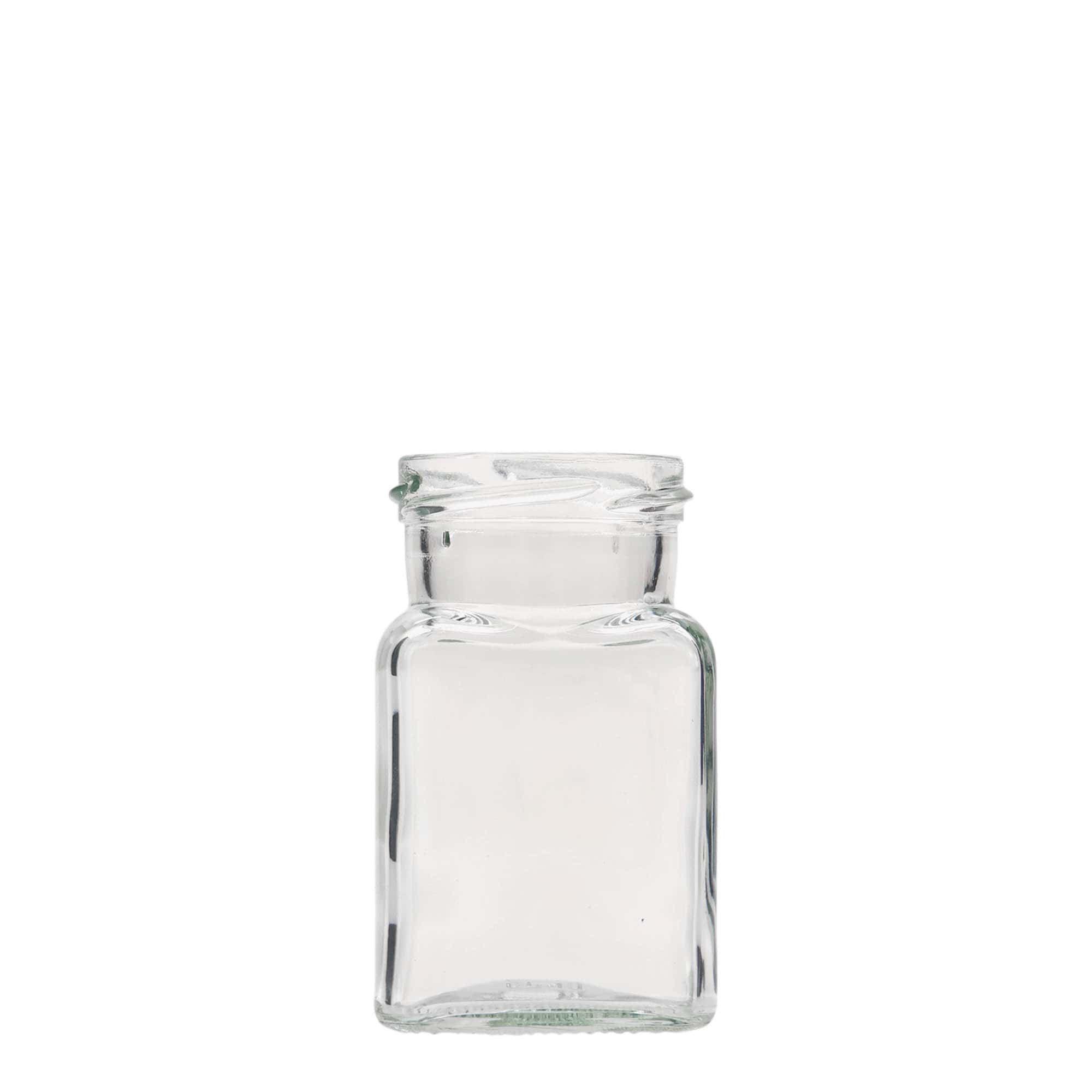 150 ml square glass, opening: Twist-off (TO 53)