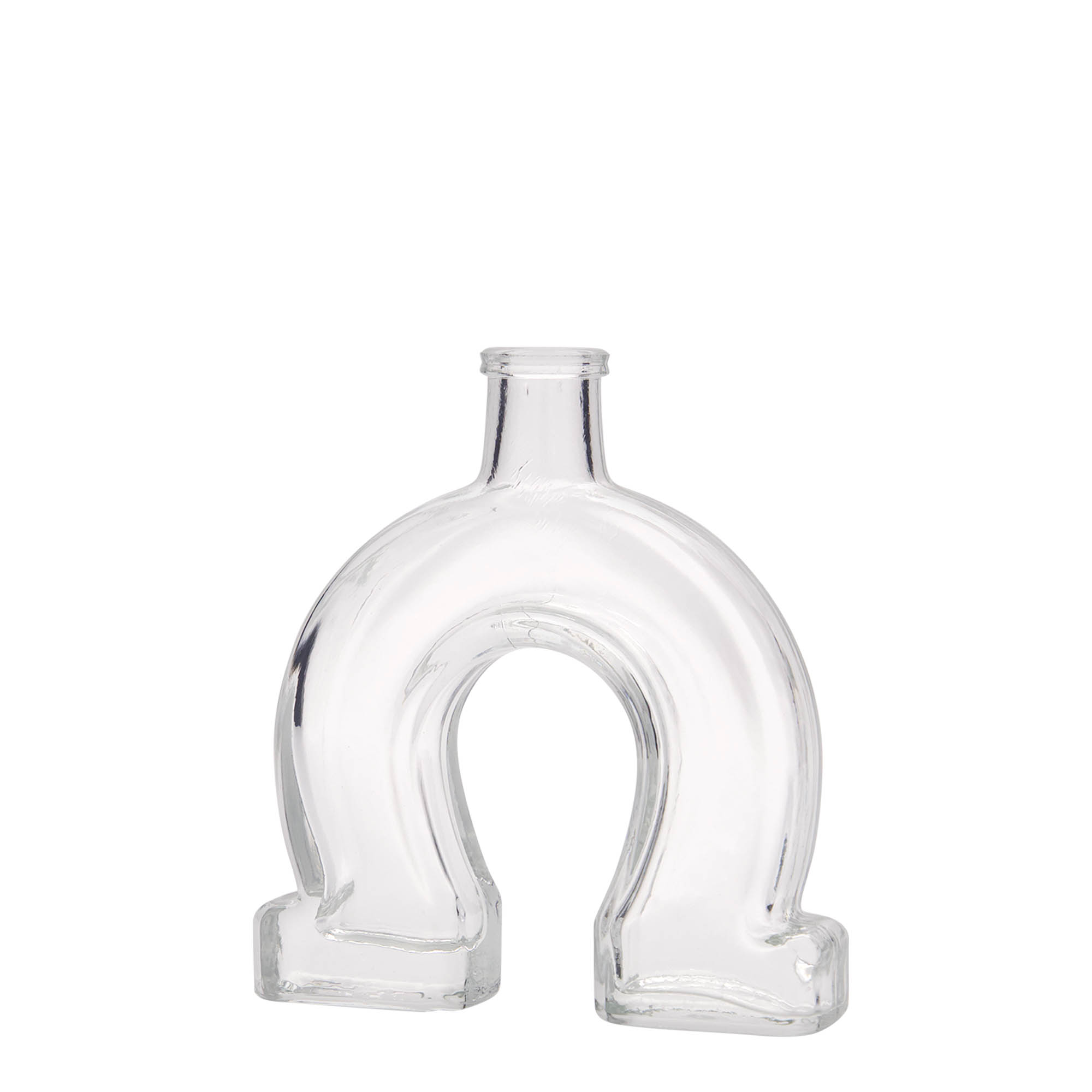 100 ml glass bottle 'Horseshoe', opening: cork 100 ml glass bottle 'Horseshoe', opening: cork