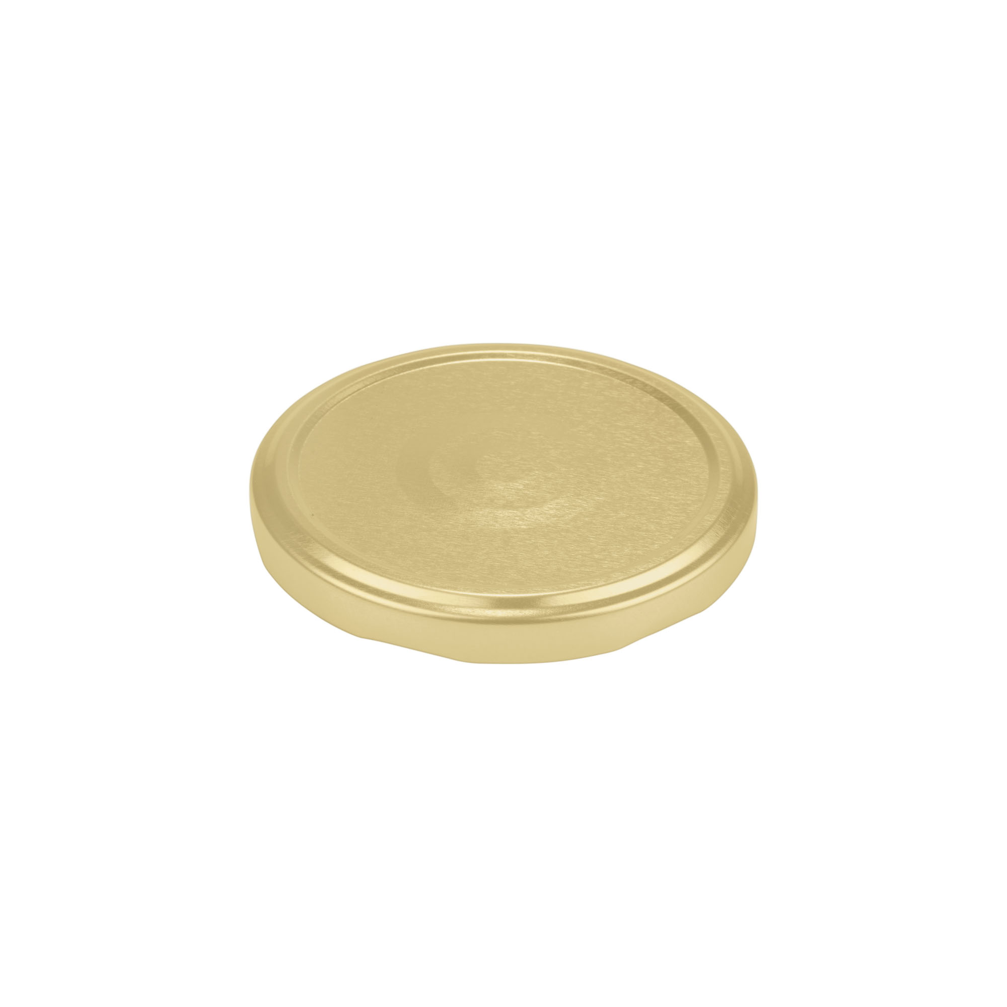 Twist-off lid, tinplate, sterilizable, gold, for opening: TO 82