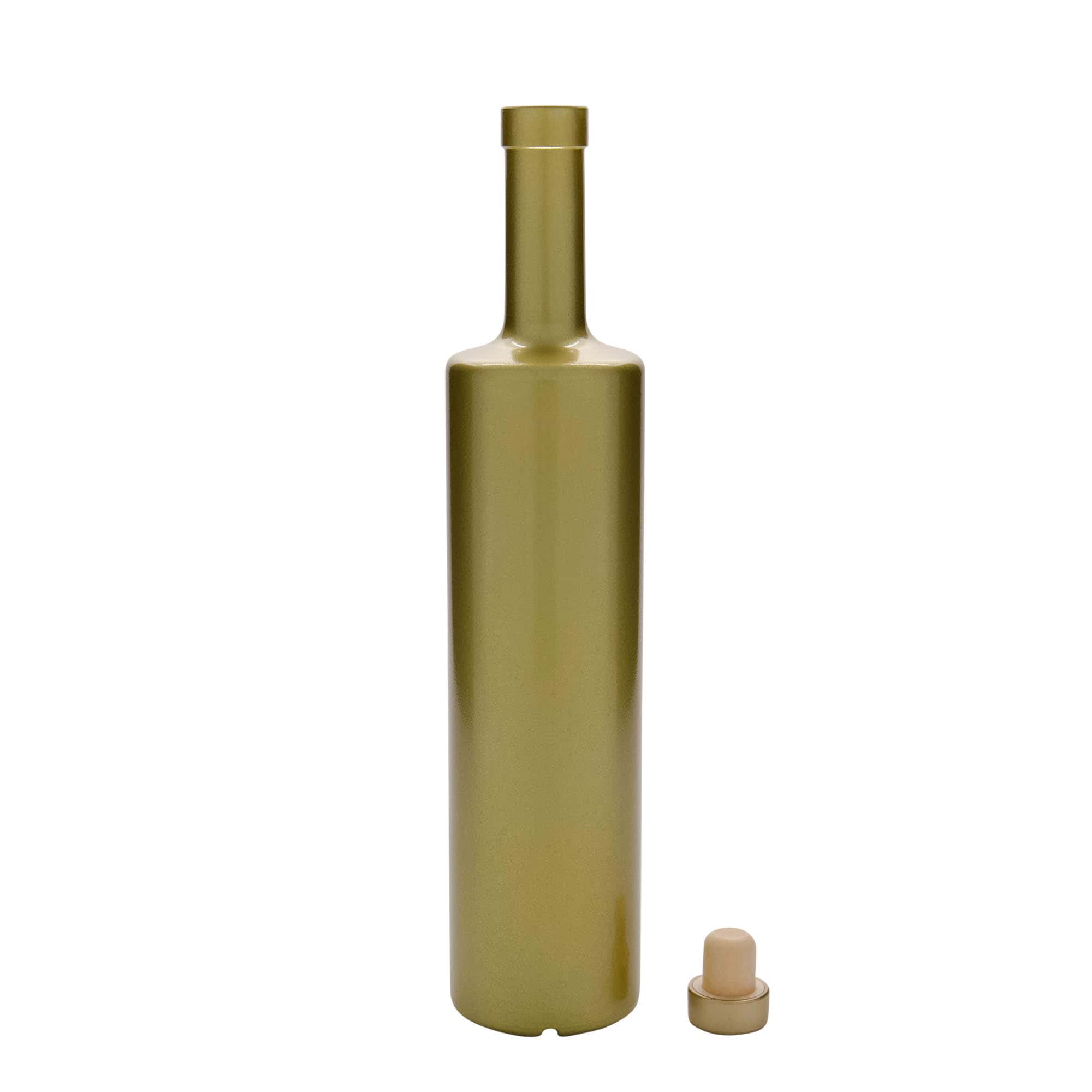 700 ml glass bottle ‘Centurio’, gold, opening: cork
