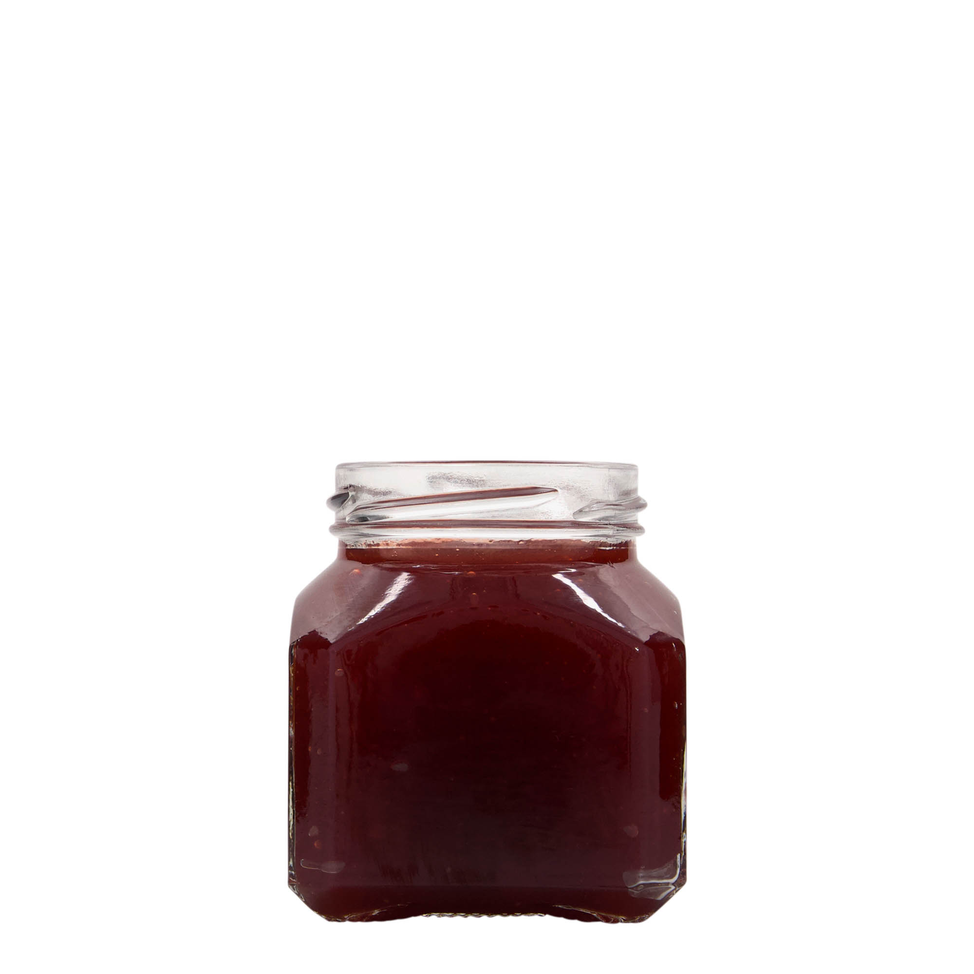 212 ml square glass 'Milan', opening: Twist-Off (TO 58) 212 ml square glass 'Milan', opening: Twist-Off (TO 58)