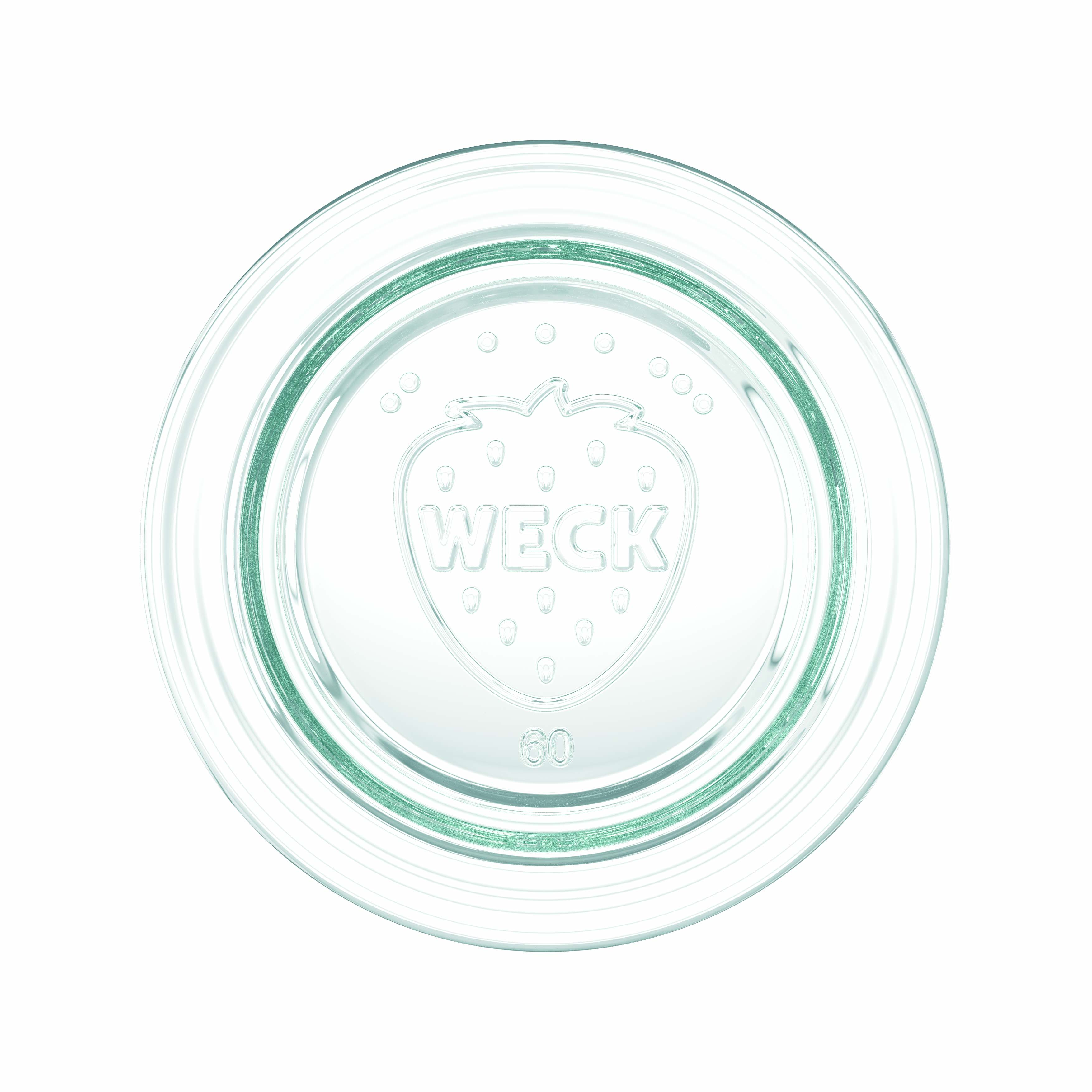 12x 50 ml WECK inverted jar with glass lid RR 60