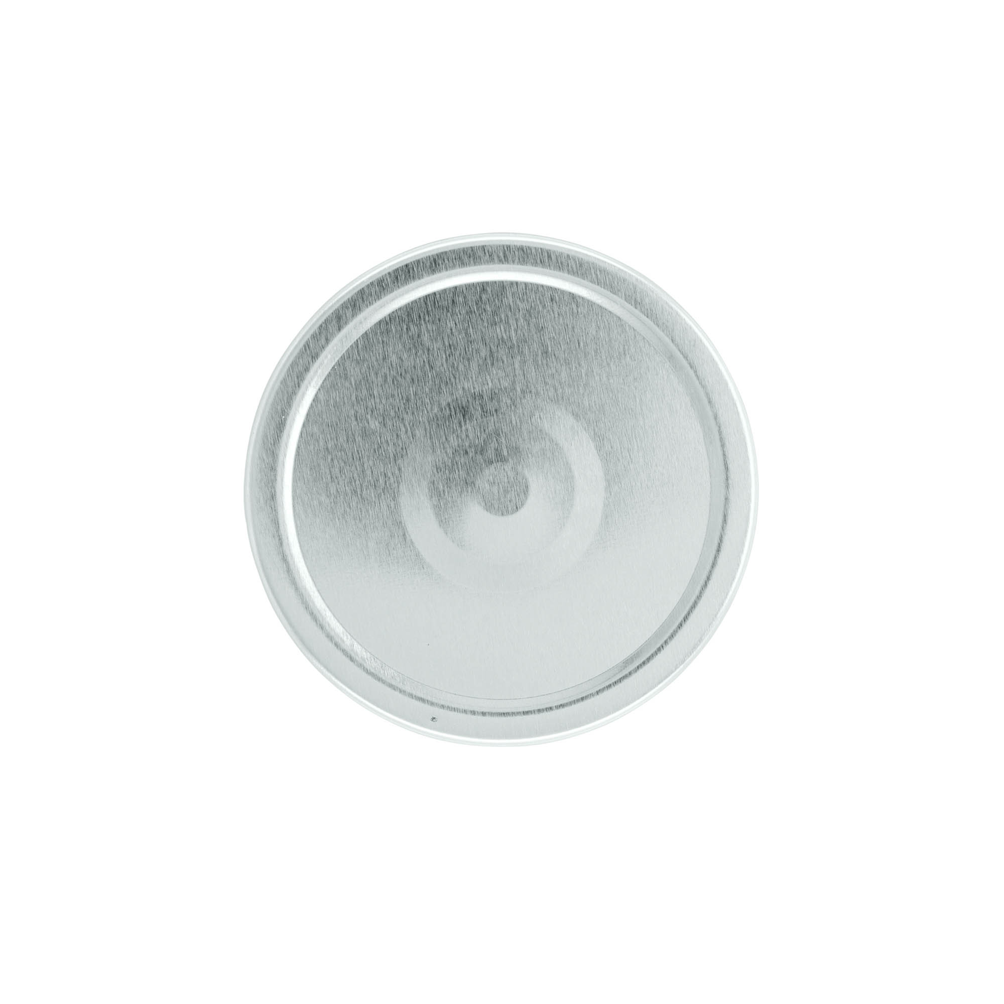 Deep twist-off closure, tinplate, silver, for opening: Deep-TO 82