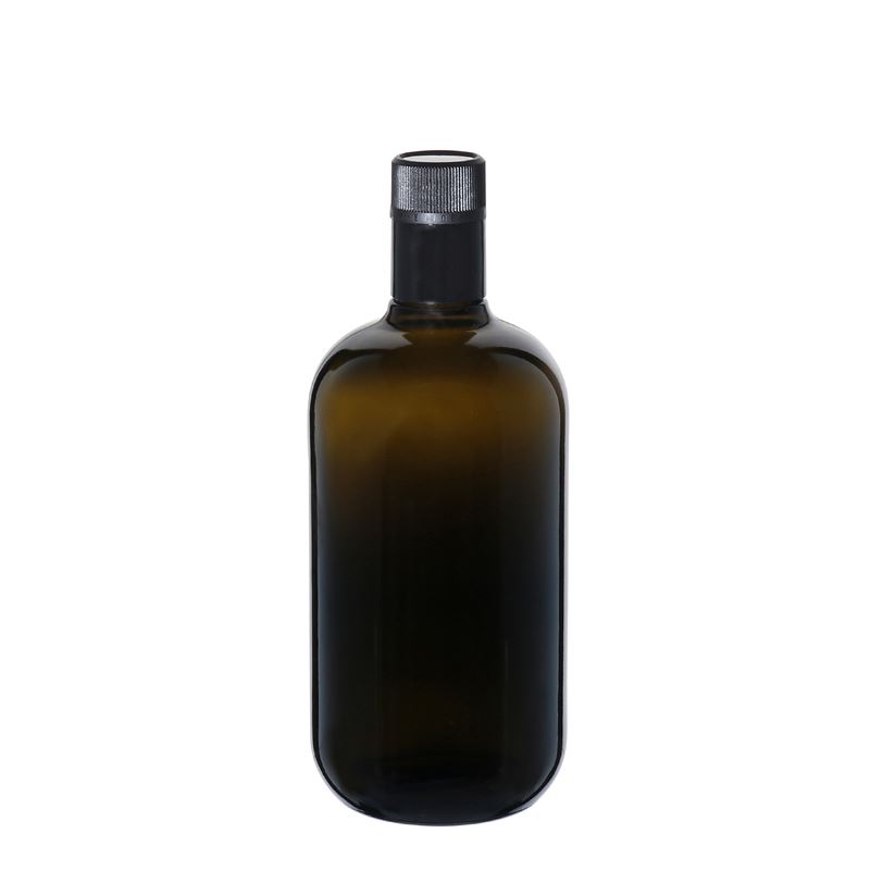 750 ml vinegar/oil bottle 'Biolio', glass, antique green, mouth: DOP