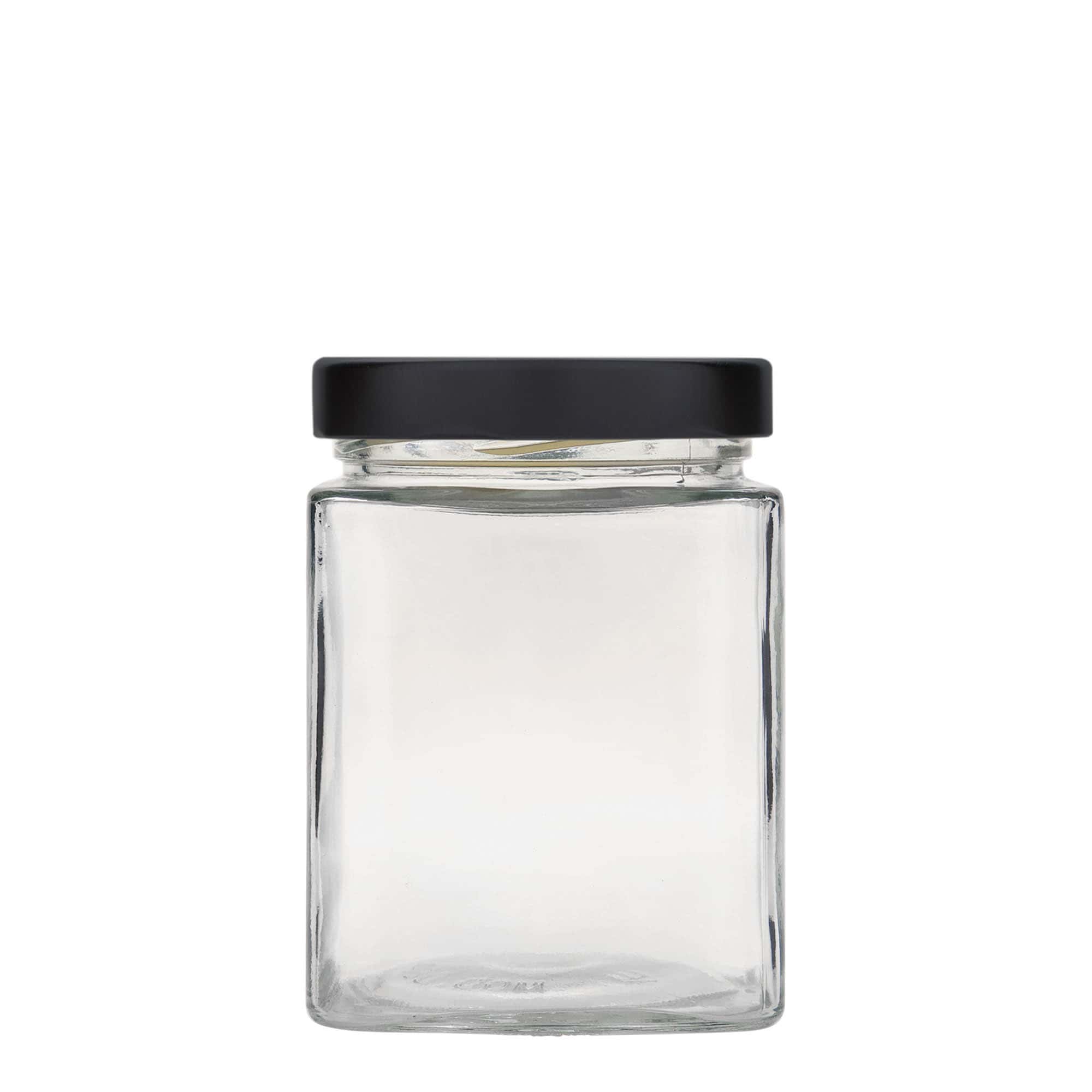 580 ml square jar ‘Ikarus’, opening: Deep-Twist-off (DTO 82)