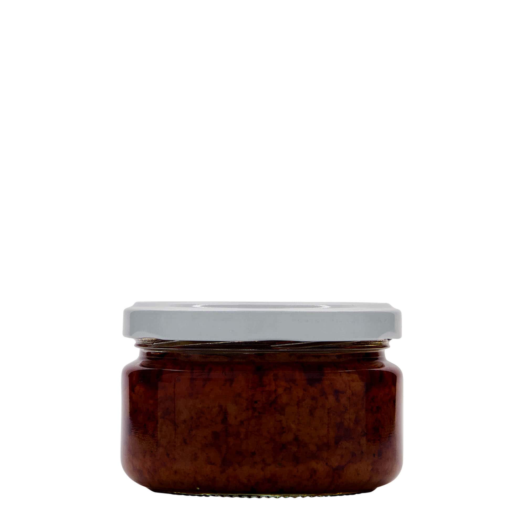 230 ml flat round jar, opening: Twist-off (TO 82)