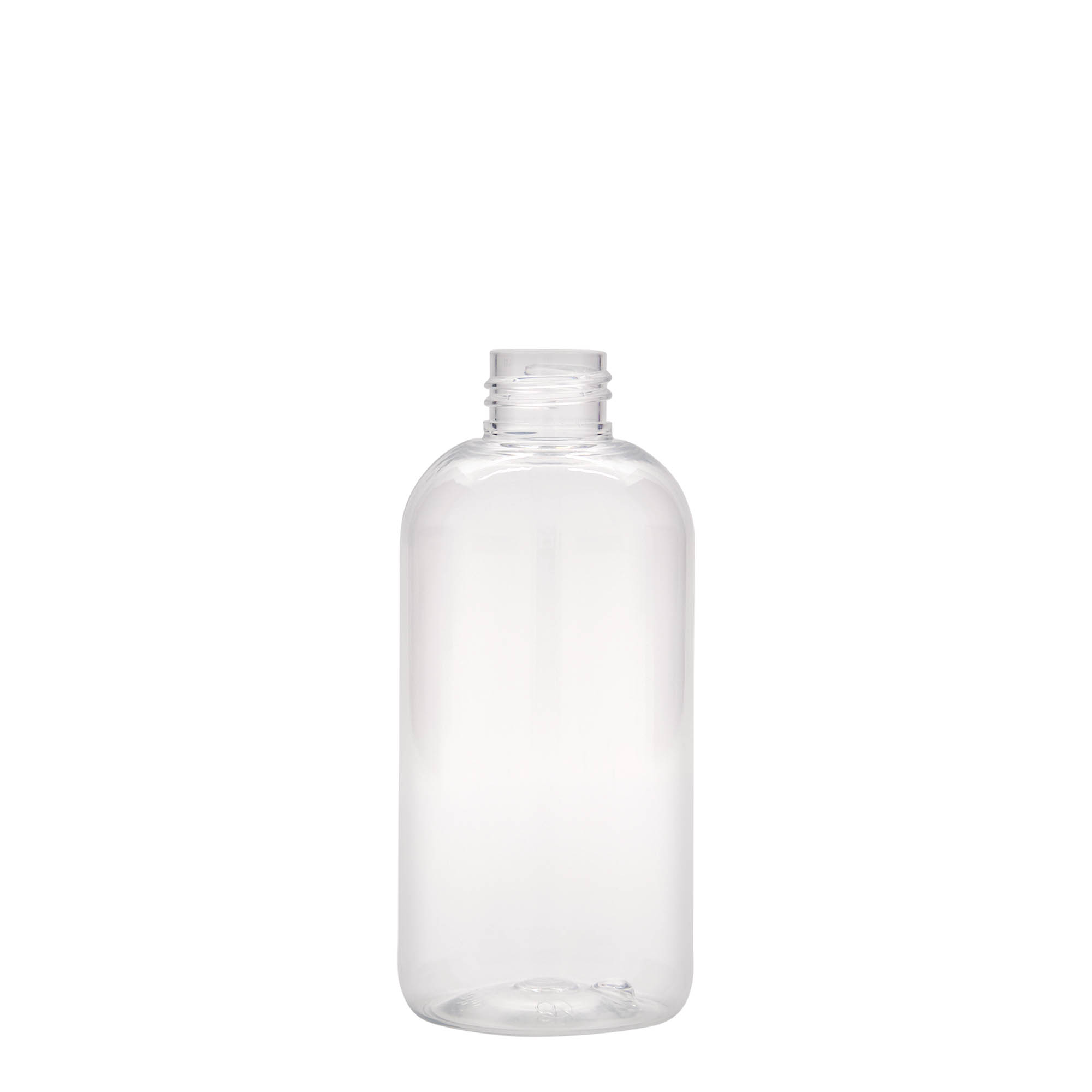 200 ml PET bottle 'Boston', plastic, closure: GPI 24/410 200 ml PET bottle 'Boston', plastic, closure: GPI 24/410