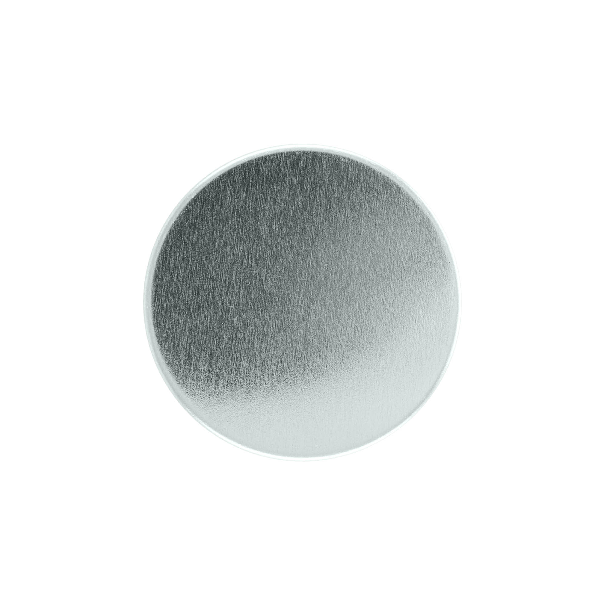 Screw cap, metal, silver, for opening: GPI 45/400