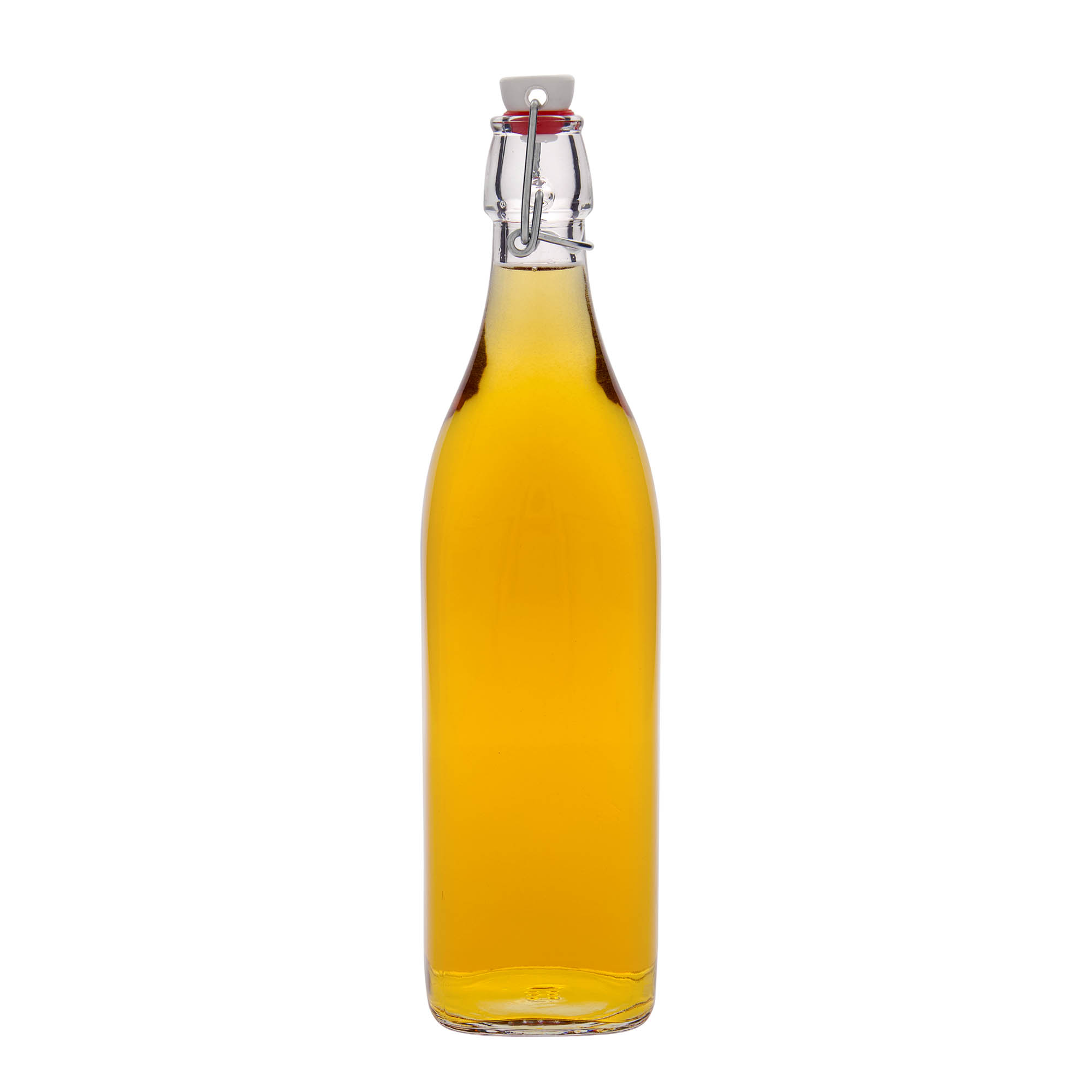 1,000 ml glass bottle 'Swing, square, opening: swing top closure