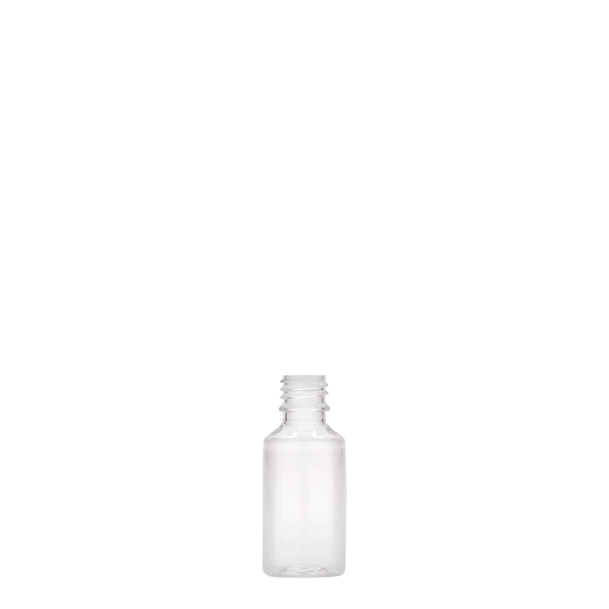 10 ml PET bottle ‘E-Liquid’ with quality and child safety, plastic, opening: screw cap