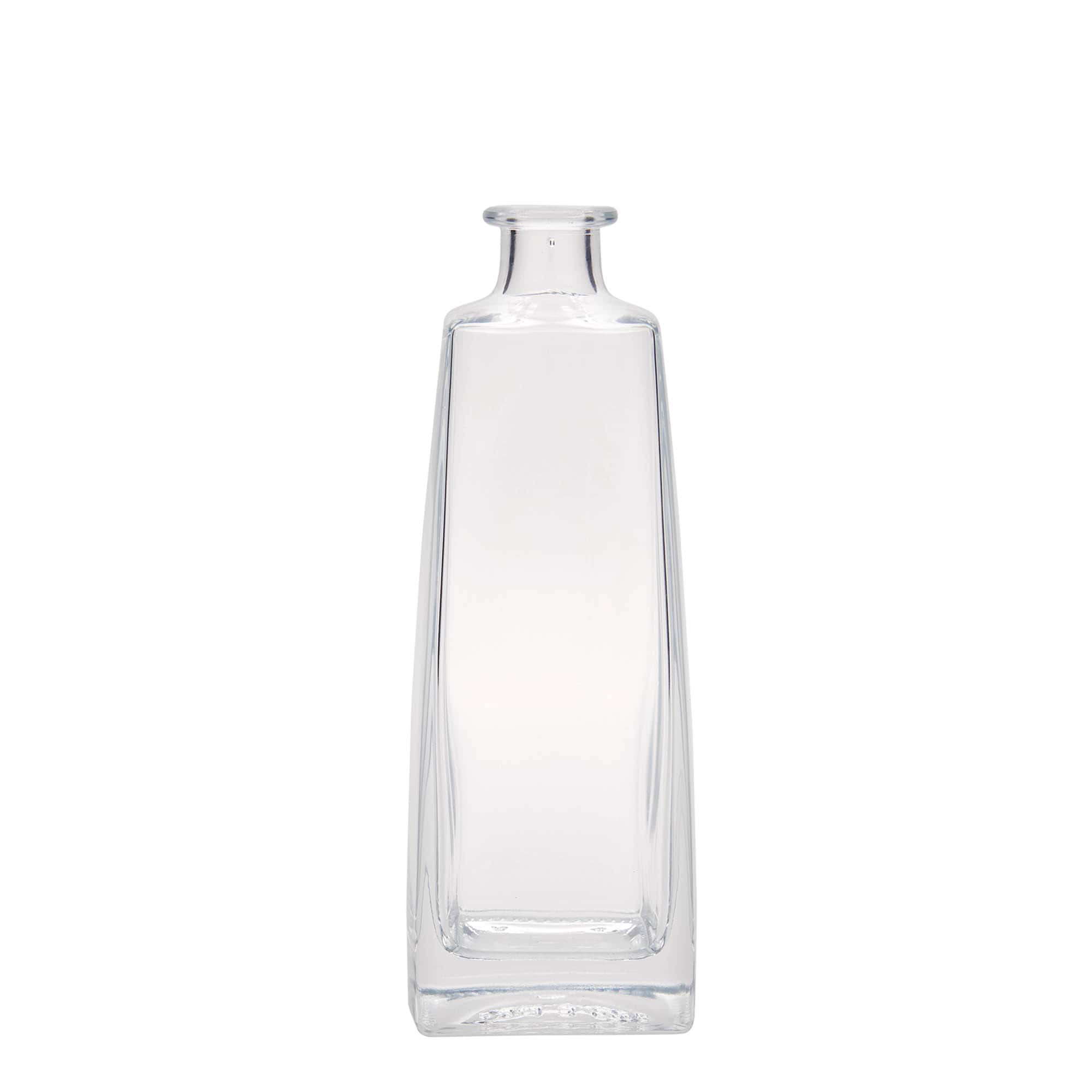 500 ml glass bottle ‘Timmy’, rectangular, opening: cork